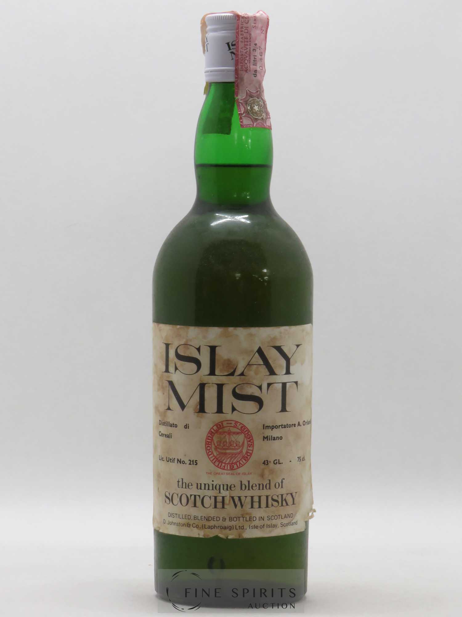 Islay Mist Of. The Great Seal of Islay D.Johnston & Co (Laphroaig) Ltd, Orlandi Import The Unique Blend of Scotch Whisky - Lot de 1 bouteille - 0