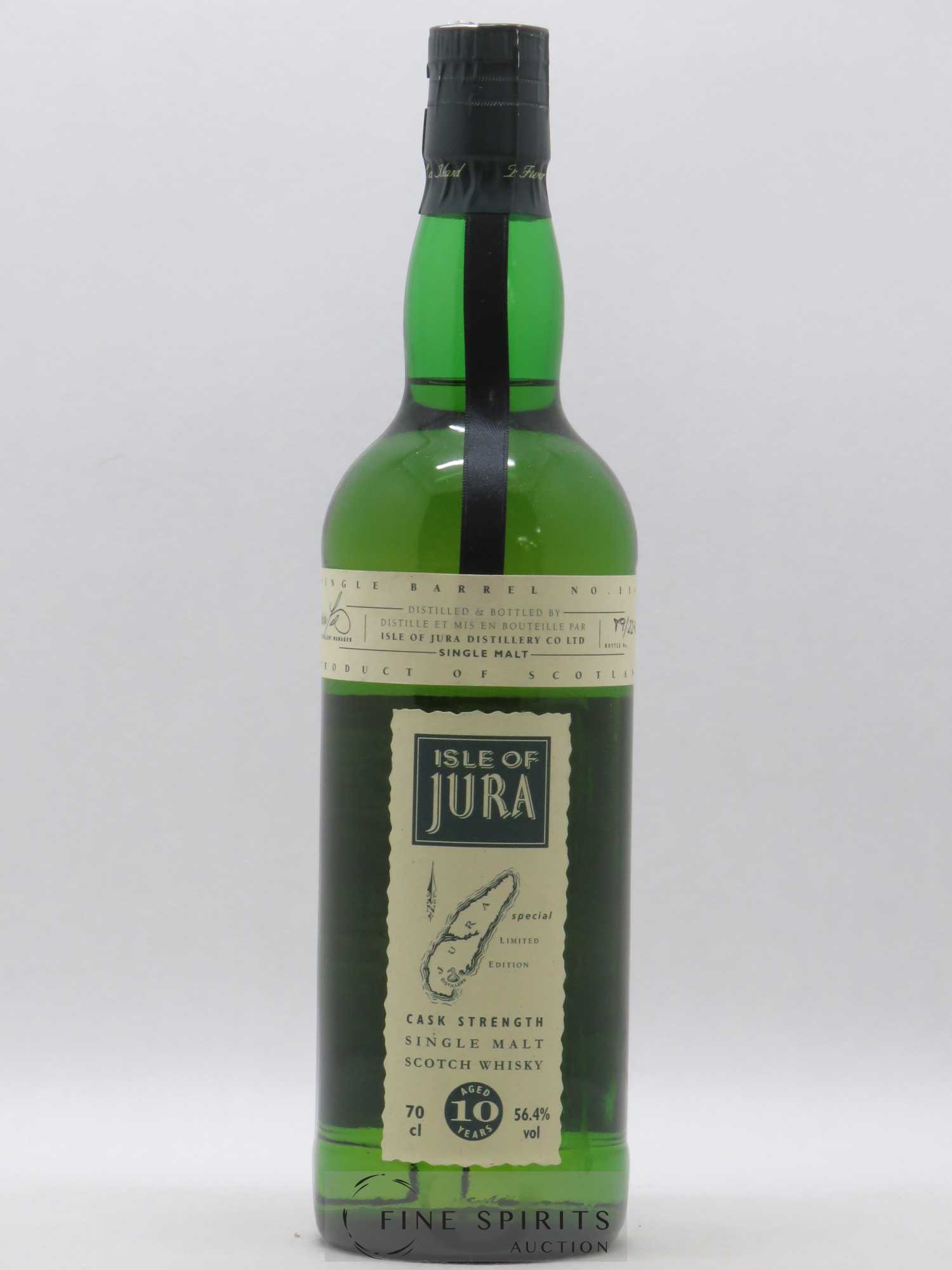 Jura 10 years Of. Single Barrel n°1142 Limited Edition 224 Bottles Cask Strength - Lot de 1 bouteille - 1