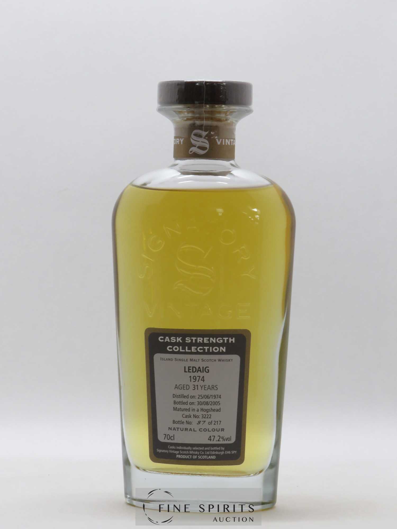 Ledaig 31 years 1974 Signatory Vintage Single Hogshead n°3222 Limited Edition 217 Bottles Cask Strength Collection - Posten von 1 Flasche - 1