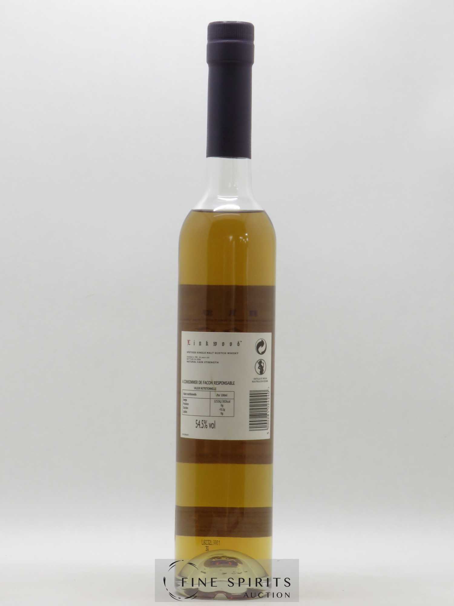 Linkwood 26 years 1981 Of. Rum Cask for 14 years Limited Edition 1260 Bottles Natural Cask Strength 50cl - Posten von 1 Flasche - 2