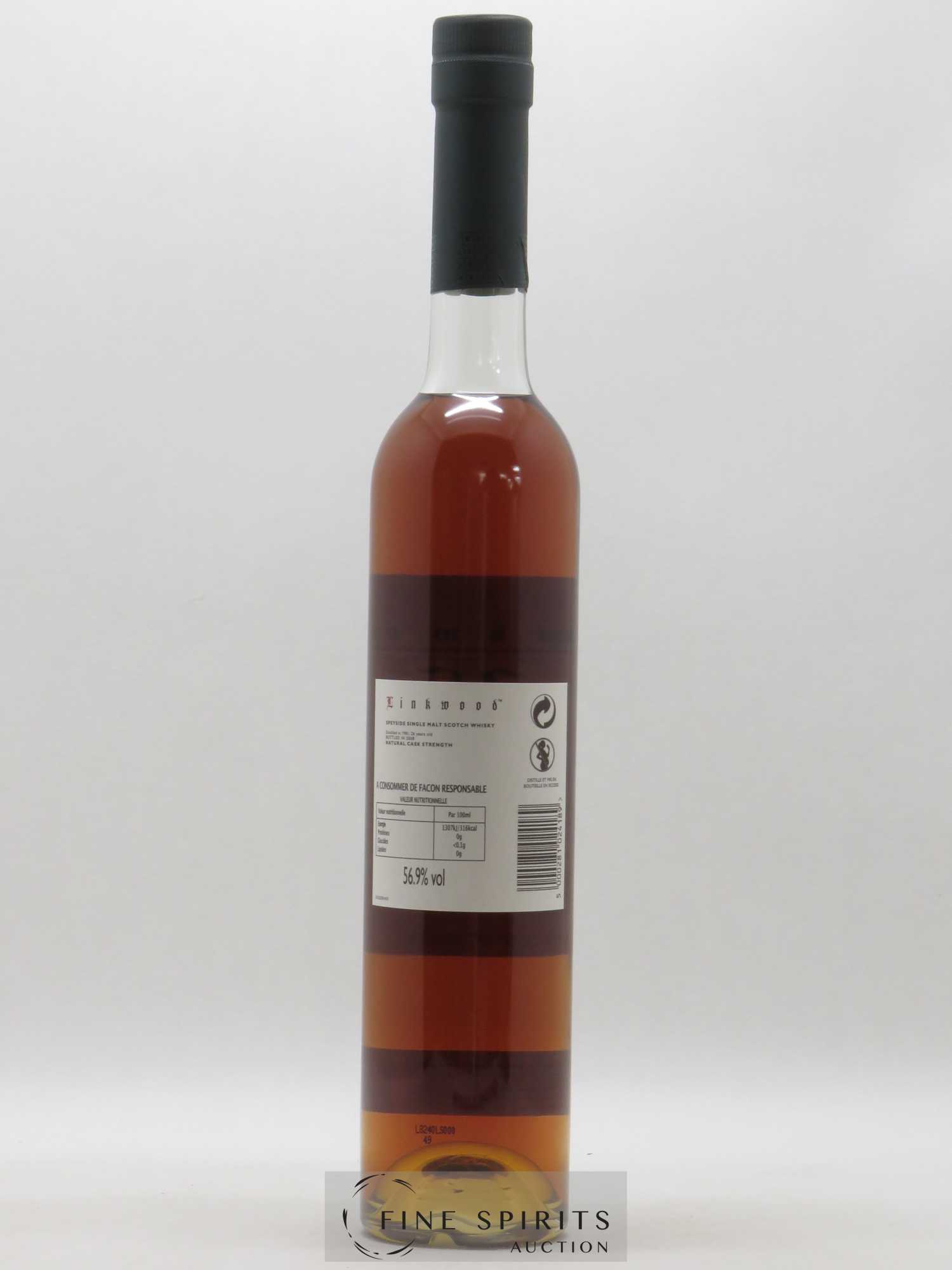 Linkwood 26 years 1981 Of. Port Cask for 14 years Limited Edition 1260 Bottles Natural Cask Strength 50cl - Lot de 1 bouteille - 2