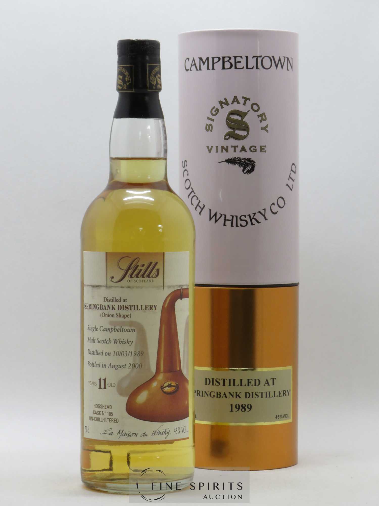 Springbank 11 years 1989 Signatory Vintage Onion Shape Single Cask n°105 LMDW Stills of Scotland - Lot de 1 bouteille - 0