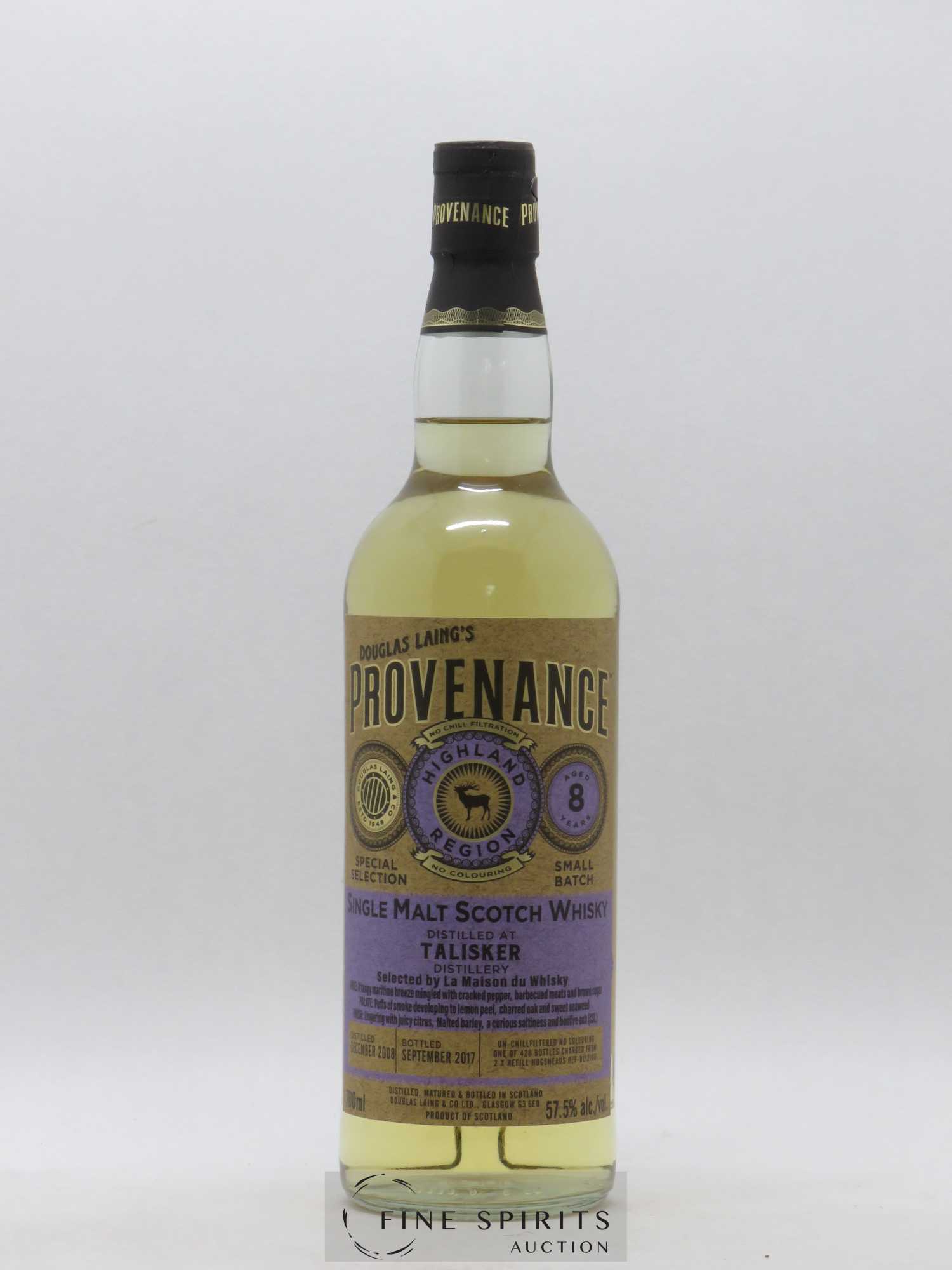Talisker 8 years 2008 Douglas Laing Small Batch - One of 428 - bottled 2017 LMDW Provenance - Lot de 1 bouteille - 1