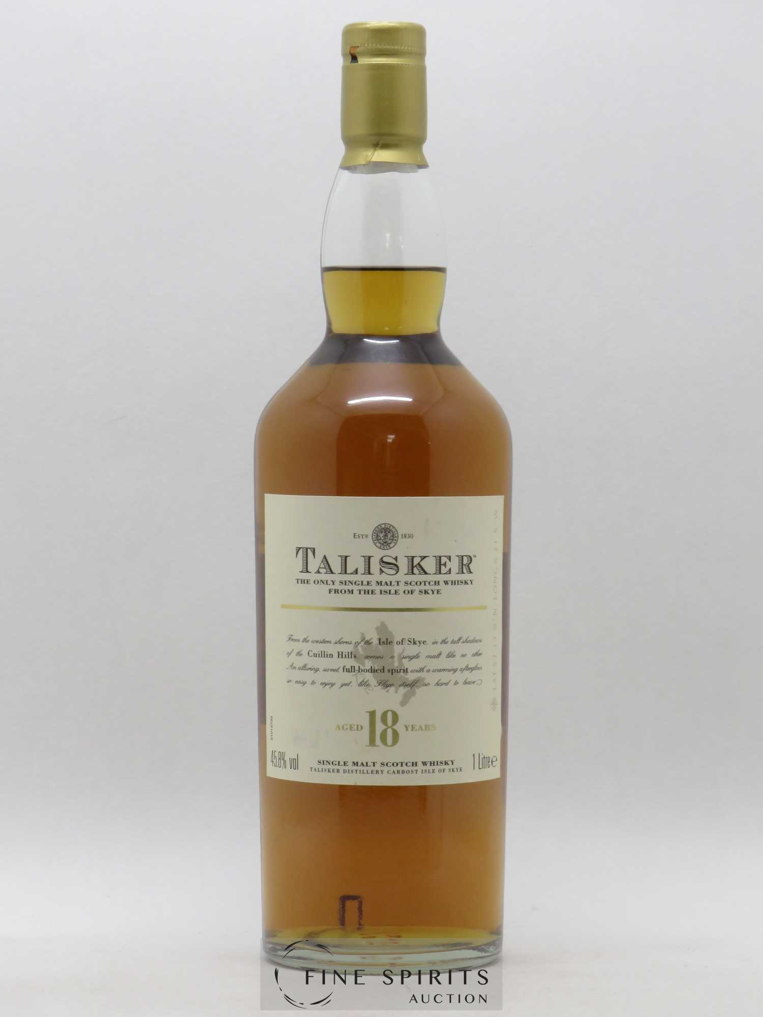 Talisker 18 years Of. 100cl - Posten von 1 Liter - 0