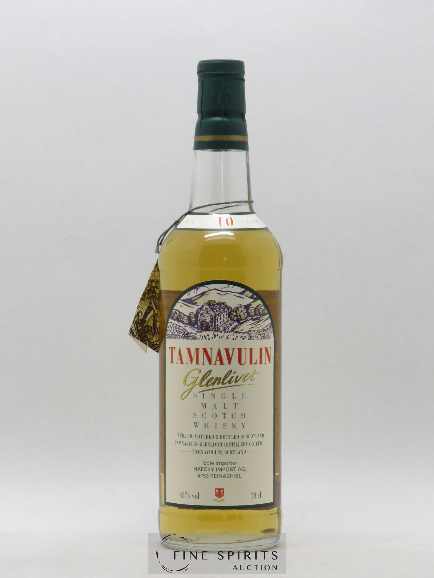 Tamnavulin 10 years Of. Haecky Import Ag, Reinach Glenlivet - Posten von 1 Flasche - 1