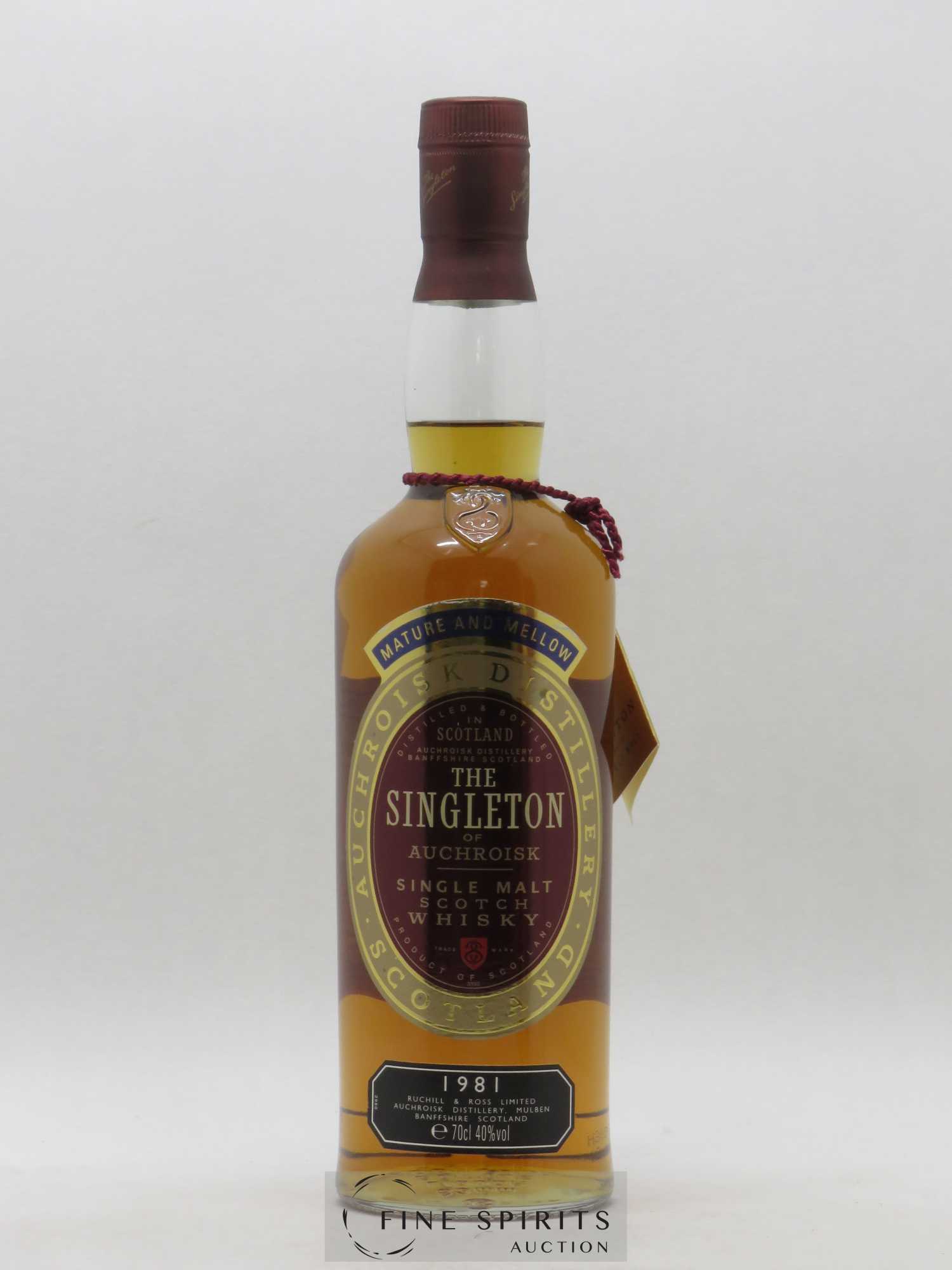 1981 Of. of Auchriosk Distillery - Lot de 1 bouteille - 1