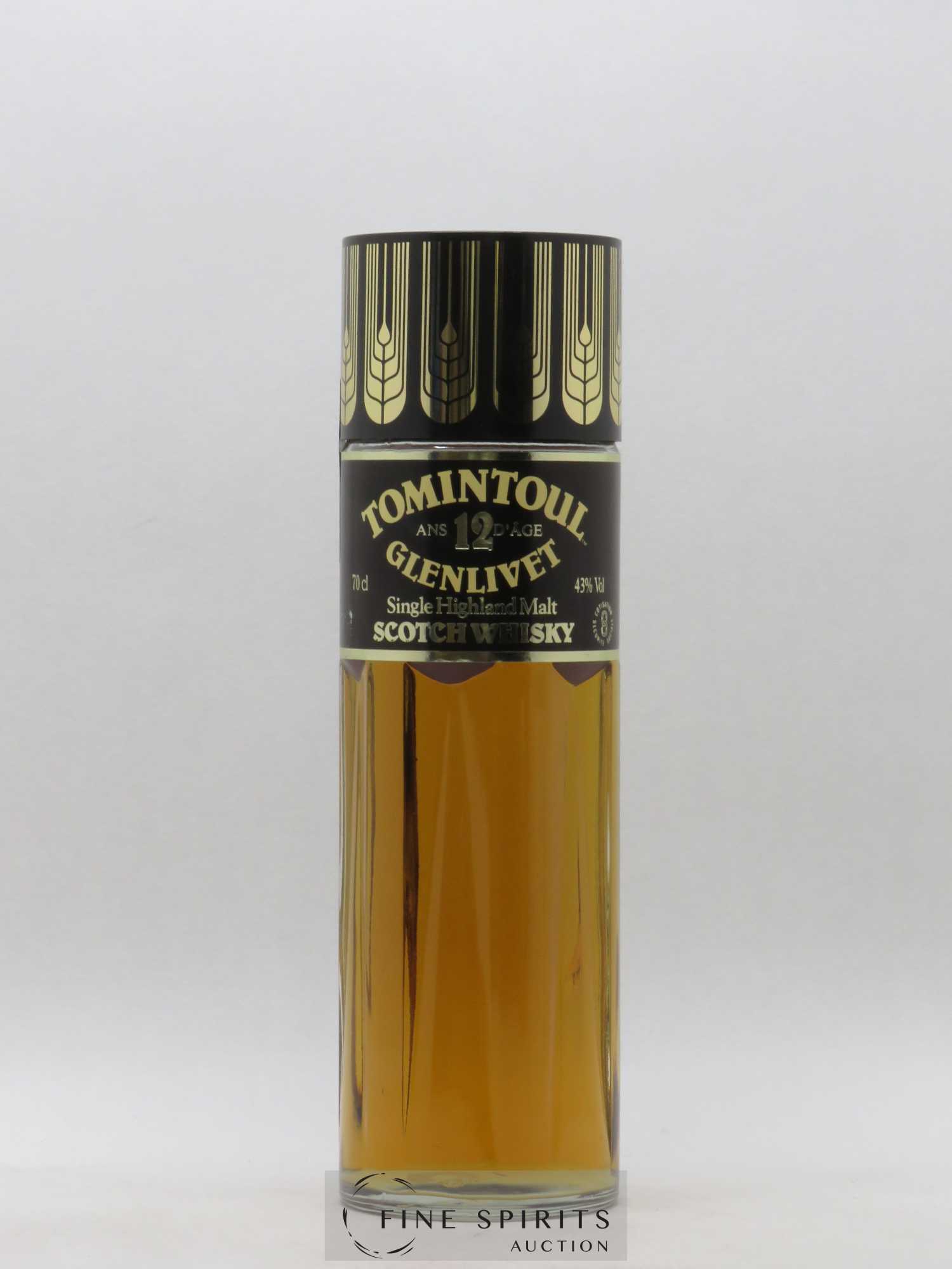 Tomintoul 12 years Of. TG - Golden Barley Champagne Lanson Reims - Lot de 1 bouteille - 1