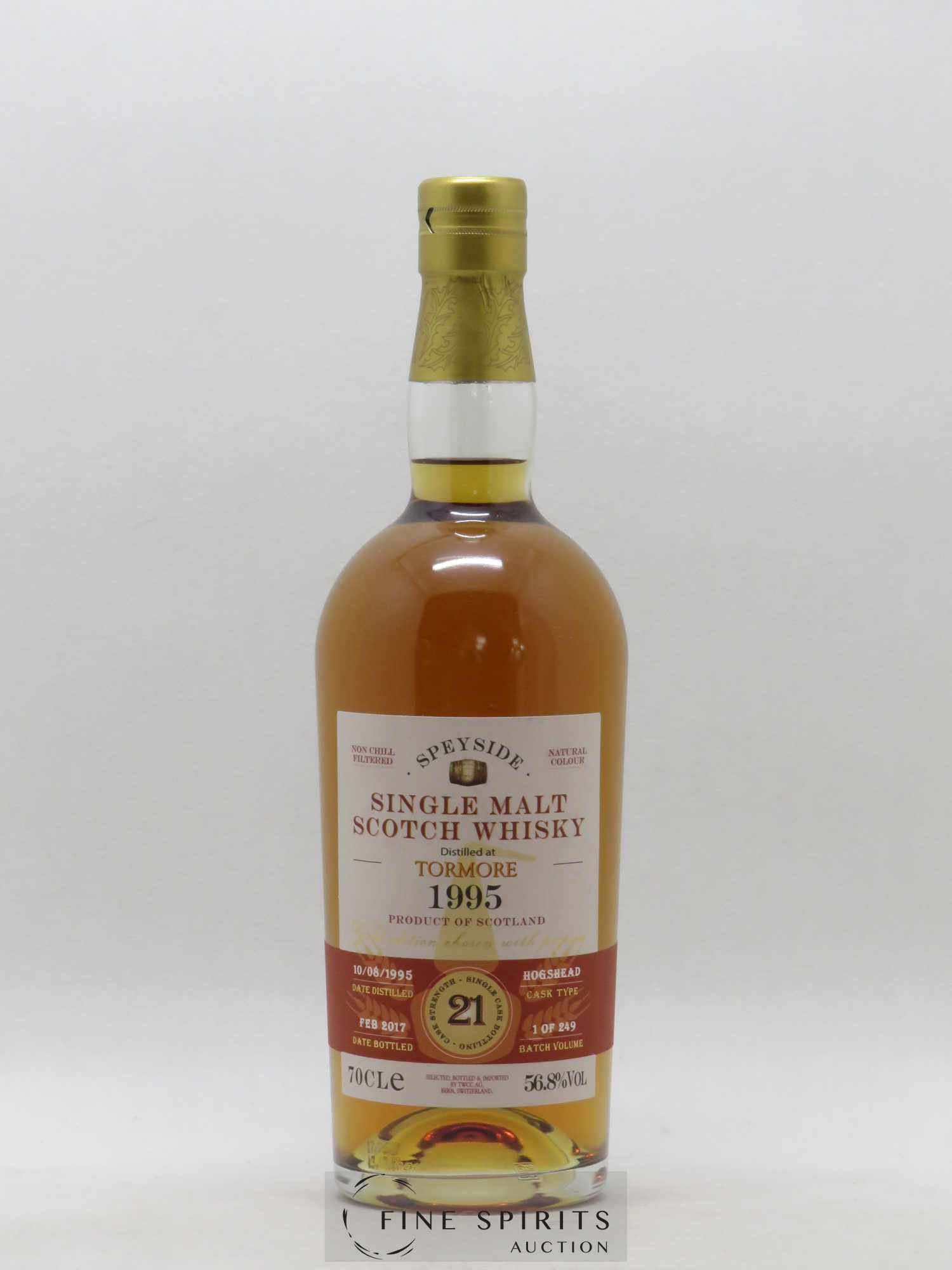 Tormore 21 years 1995 The Whisky Cask Compagny Hogshead bottled 2017 - Lot de 1 bouteille - 1