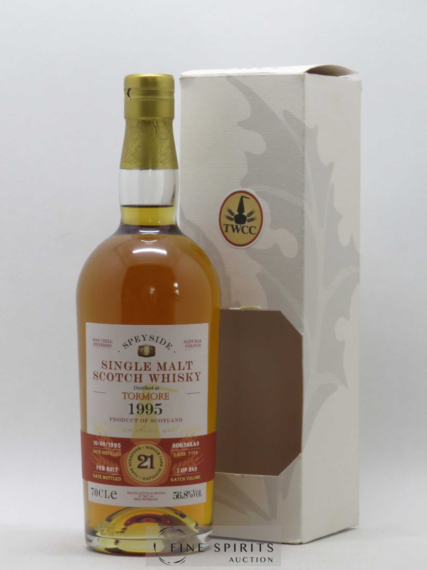 Tormore 21 years 1995 The Whisky Cask Compagny Hogshead bottled 2017 - Lot de 1 bouteille - 0