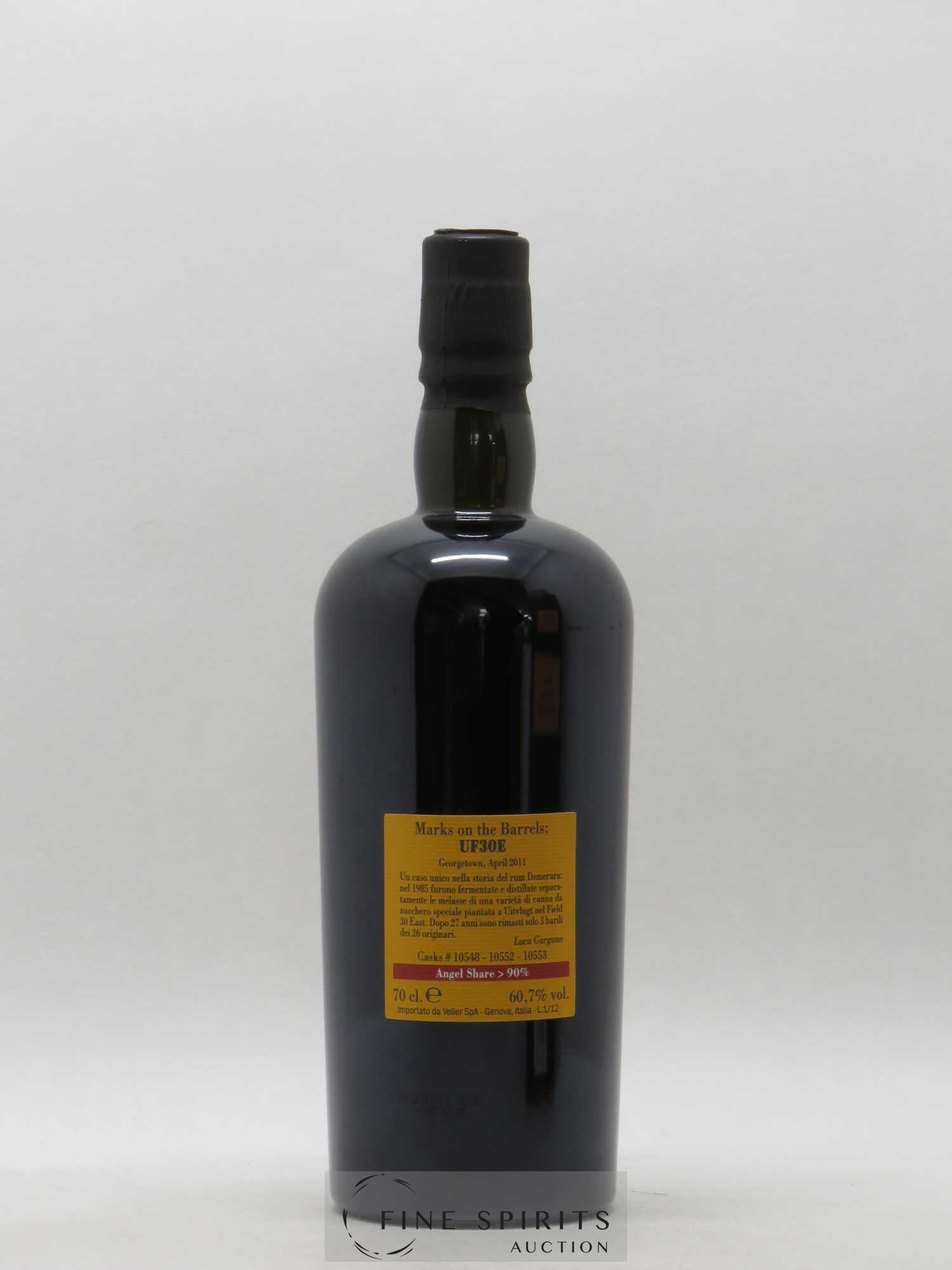 UF30E 27 years 1985 Velier Stock of 3 barrels Casks n°10548-552-553 - bottled 2012 Limited Edition 814 Bottles - Lot de 1 bouteille - 2