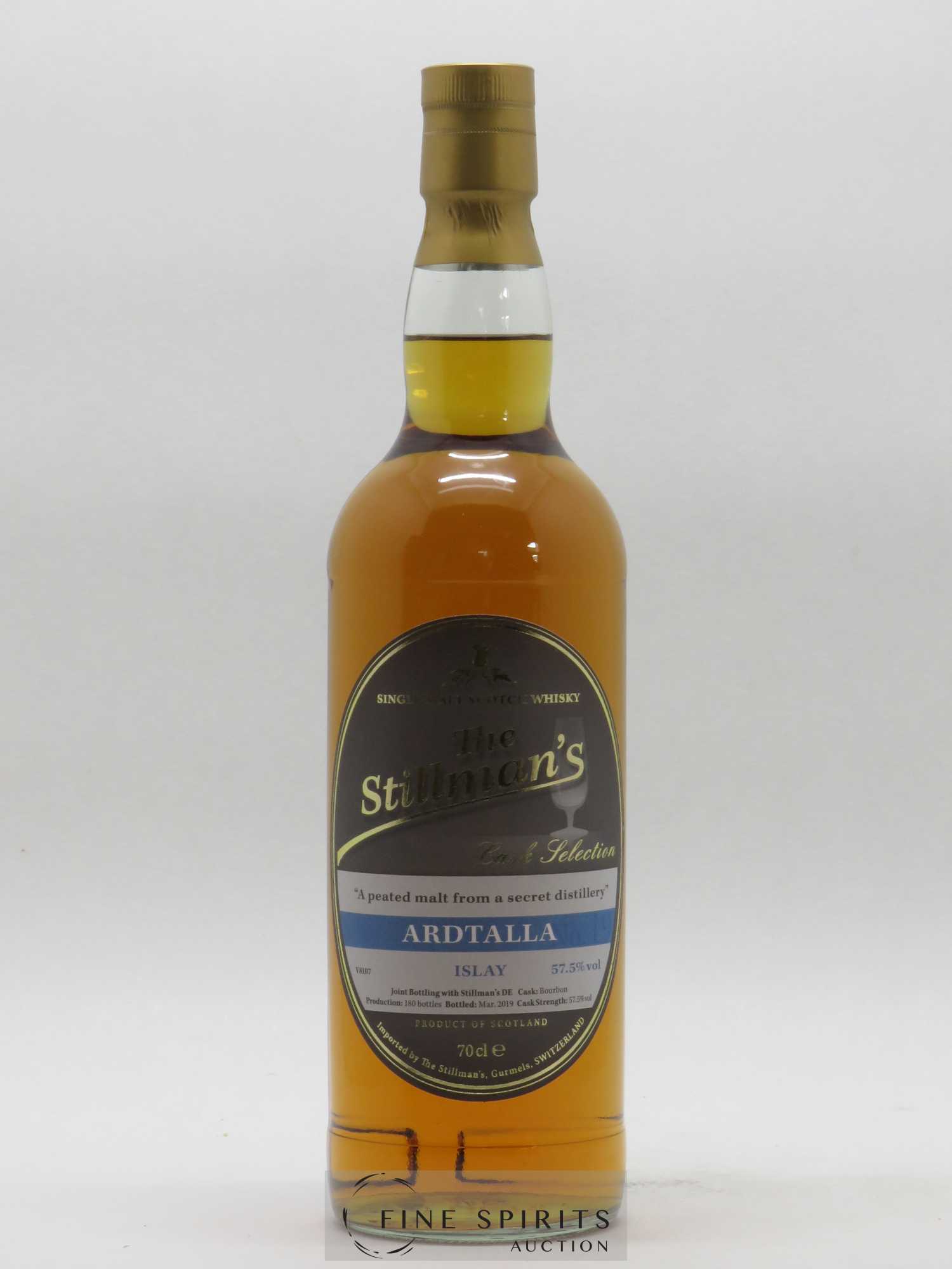 Ardtalla The Stillman Bourbon Cask - bottled 2019 Cask Selection - Lot de 1 bouteille - 1
