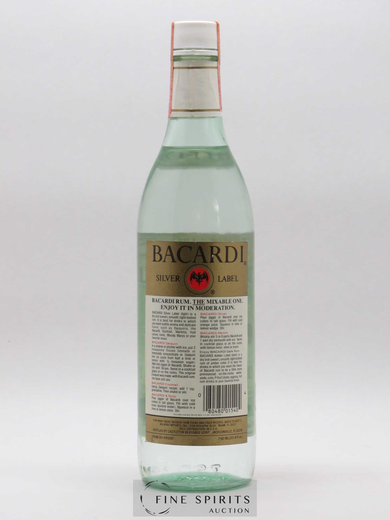 Bacardi Of. Silver Label Light-Dry Superior  (ohne Mindestpreis) - Posten von 1 Flasche - 1
