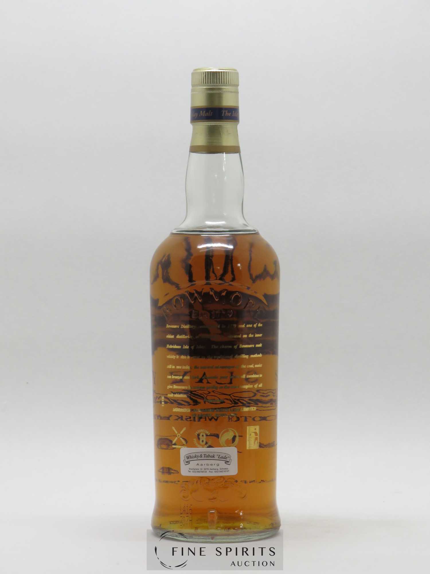 Bowmore 17 years Of. Screen Print Label - Lot of 1 bottle - 1