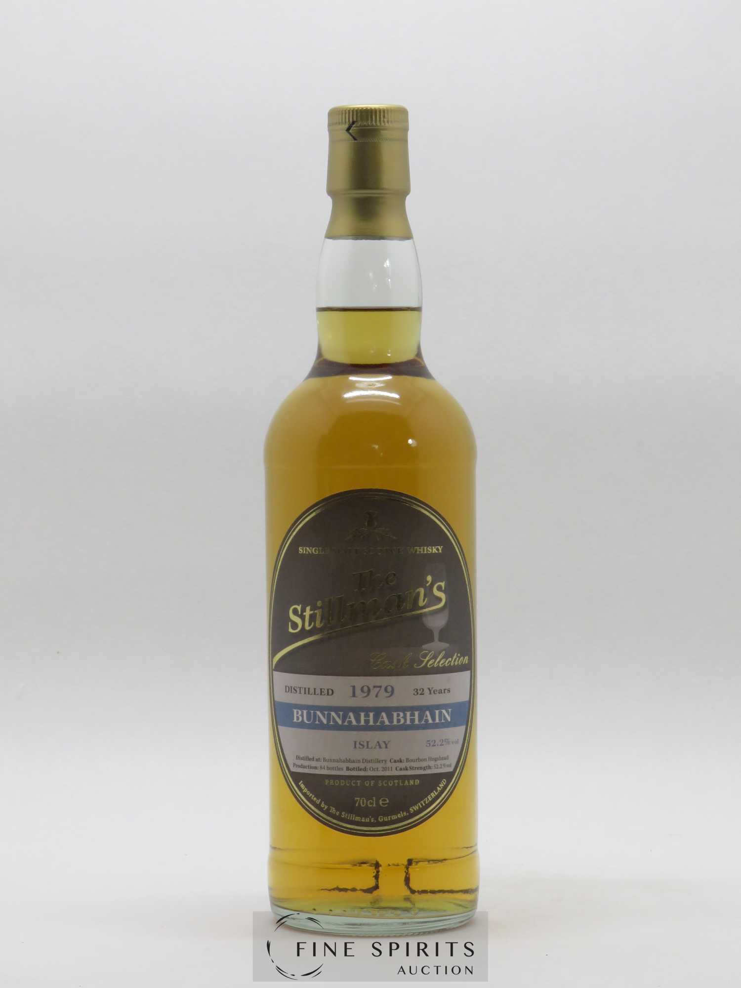 Bunnahabhain 32 years 1979 The Stillman Bourbon Hogshead Cask - bottled 2011 Cask Selection - Lot de 1 bouteille - 1