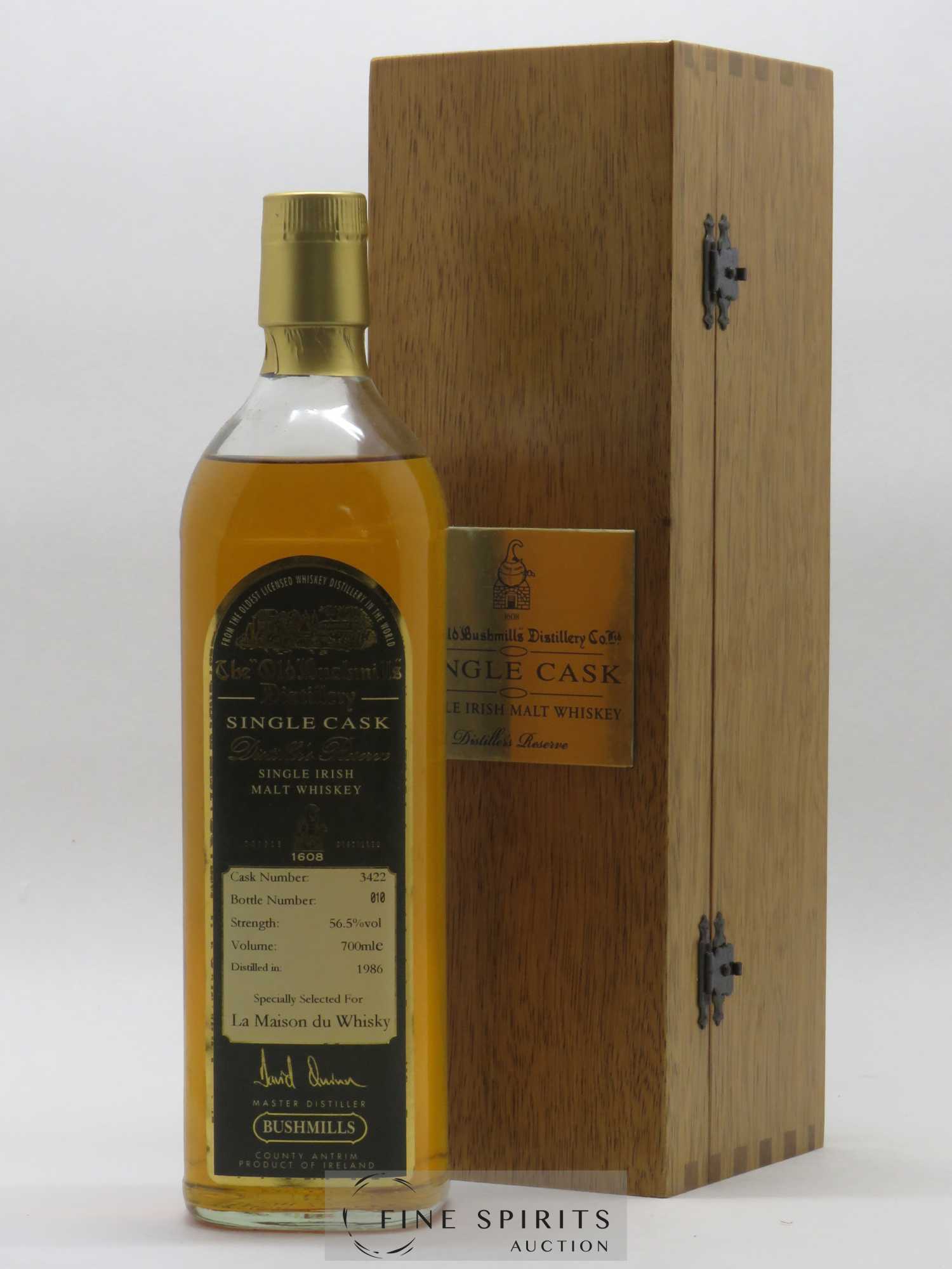 Bushmills 1986 Of. Distiller's Reserve Cask n° 3422 LMDW - Lot de 1 bouteille - 0