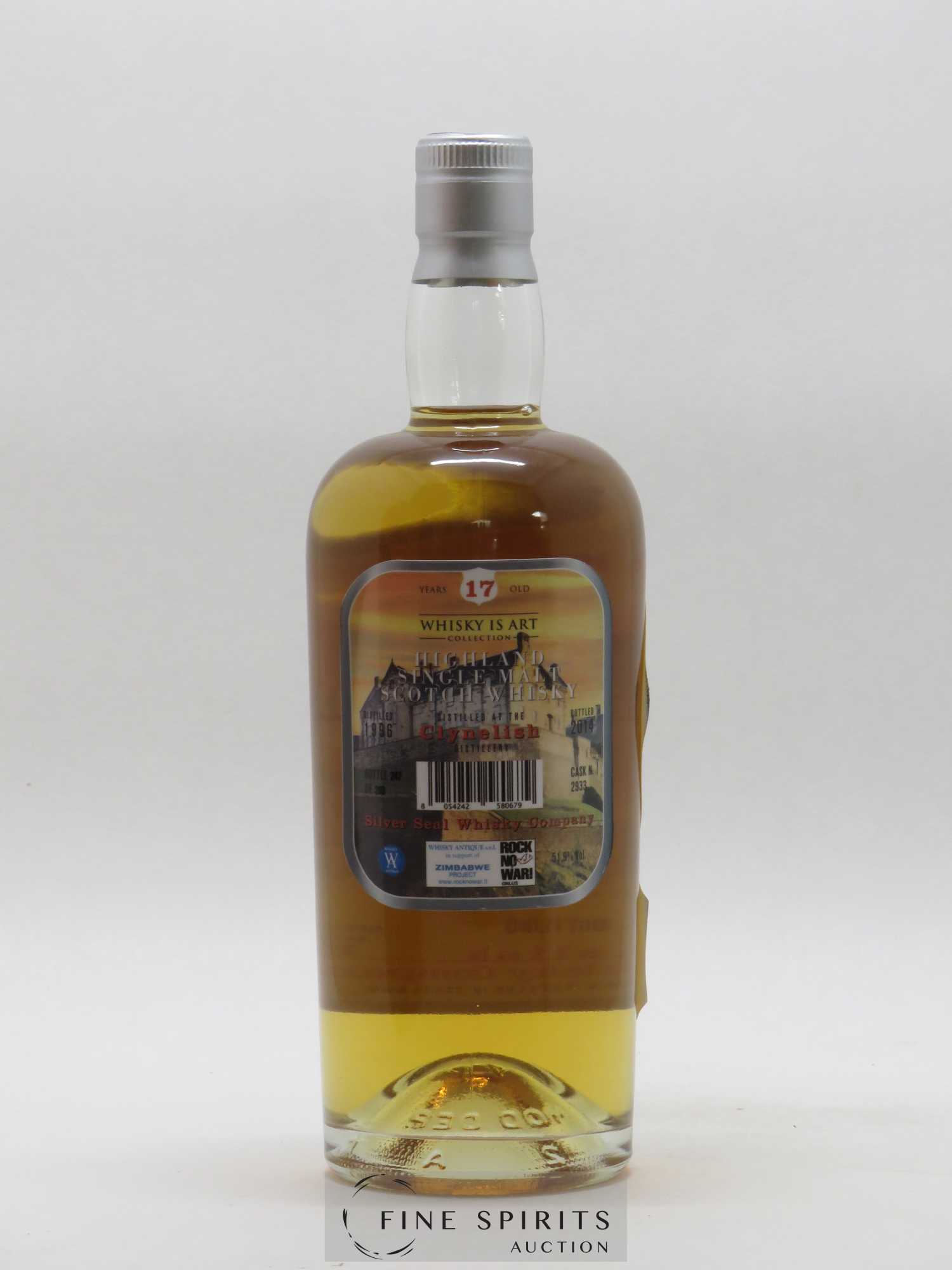 Clynelish 17 years 1996 Silver Seal Whisky Company Cask n°2933 - bottled 2014 Whisky is Art Collection - Posten von 1 Flasche - 2