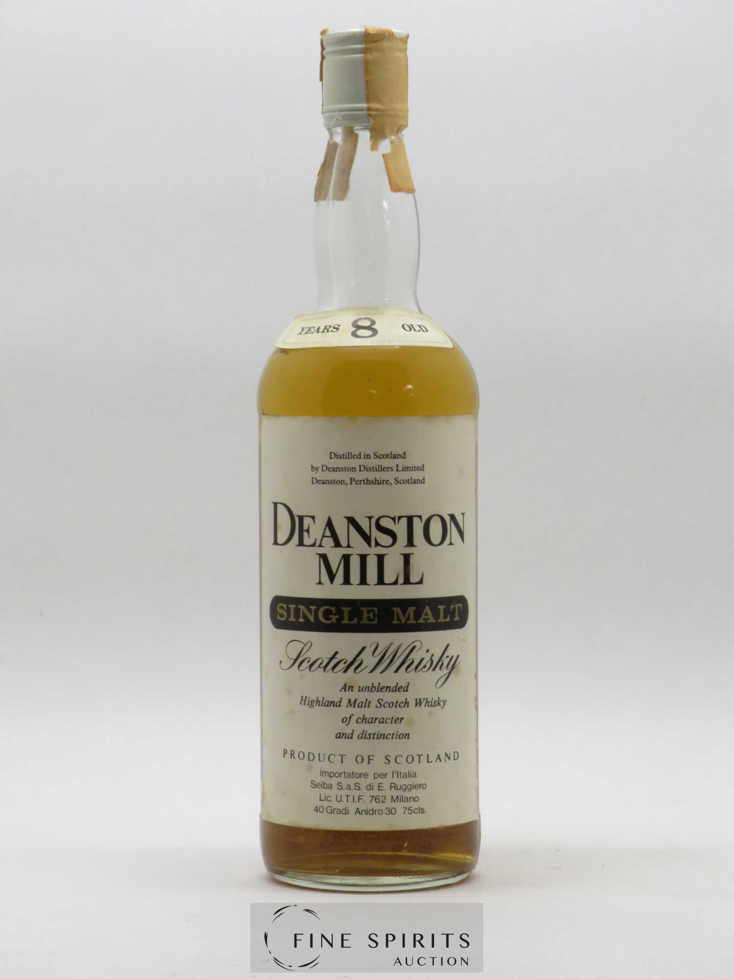 Deanston Mill 8 years Of. Seiba Import - Lot de 1 bouteille - 0