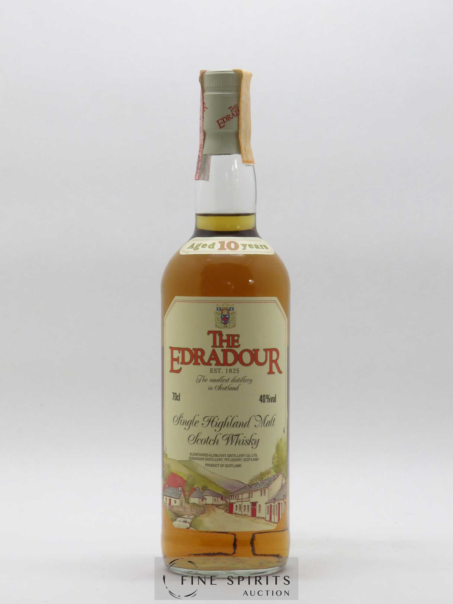 Edradour 10 years Of. Old Label - Posten von 1 Flasche - 1