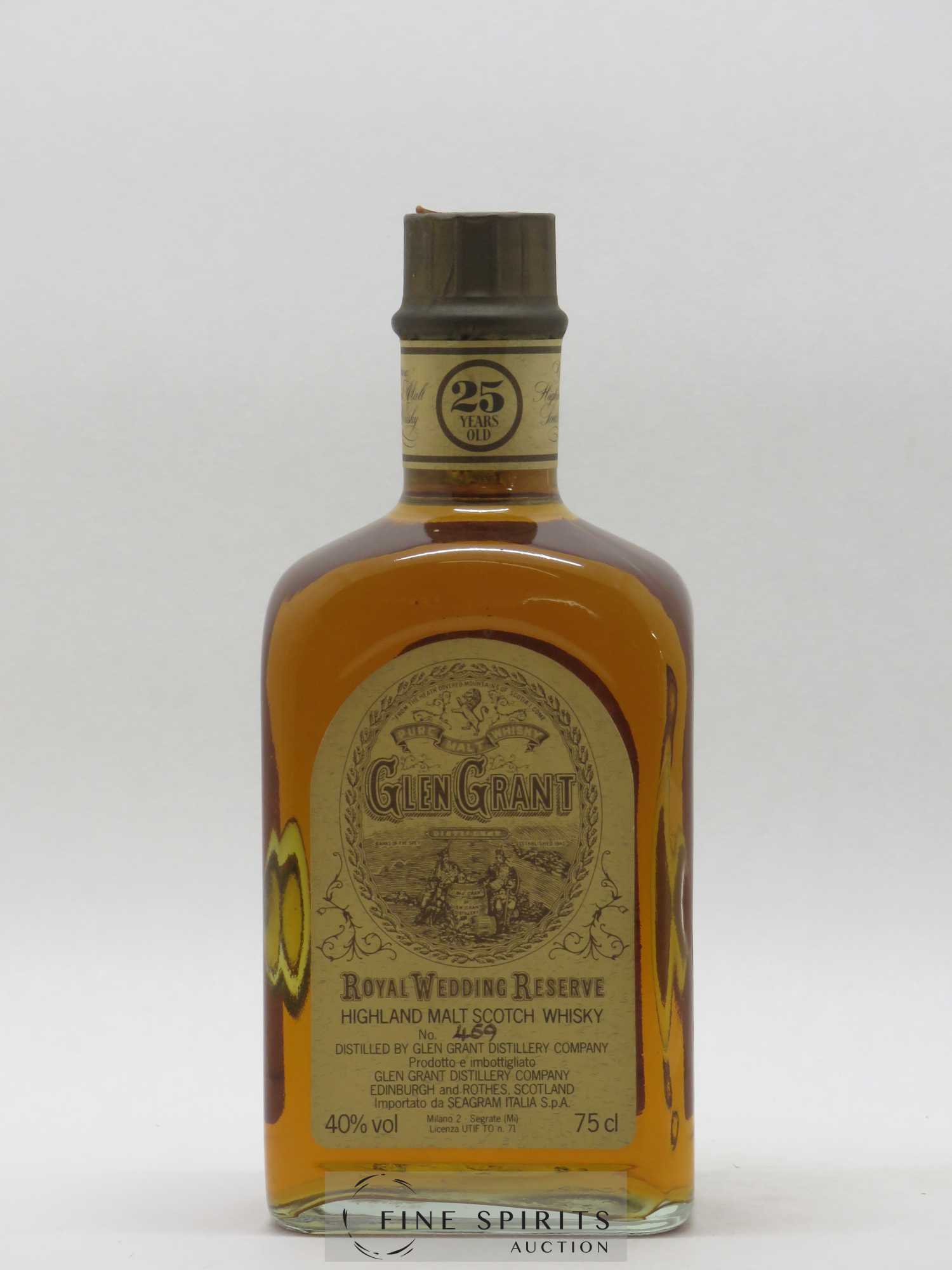 Glen Grant 25 years Of. Royal Wedding Reserve (sans prix de réserve) - Lot de 1 bouteille - 1