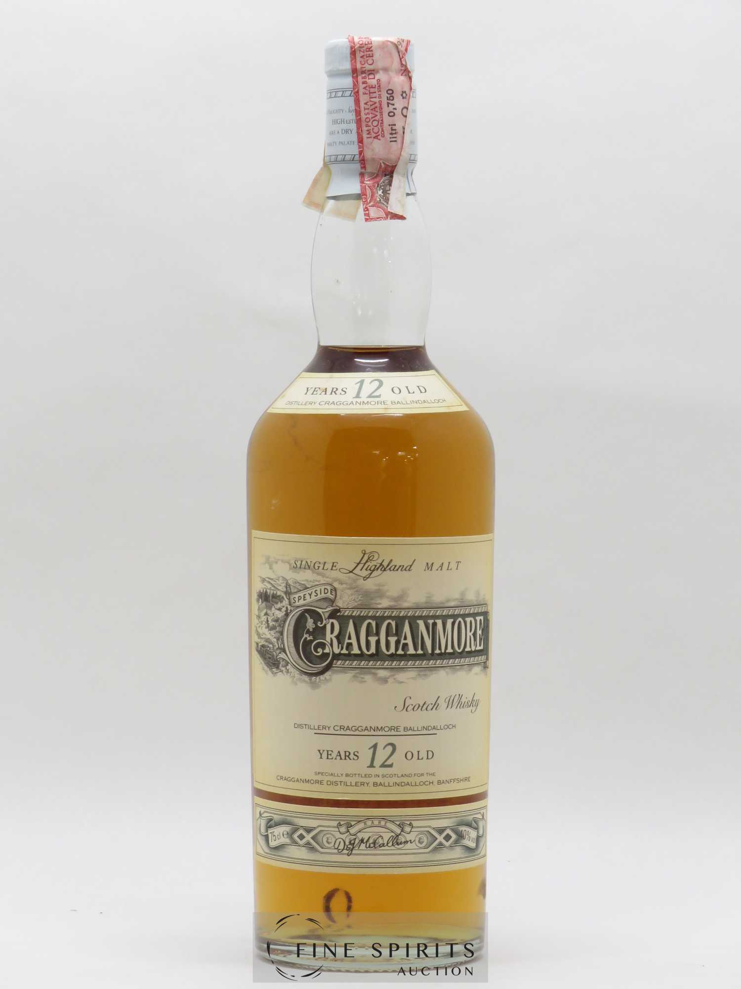 Cragganmore 12 years Of. Classic Malts - Lot de 1 bouteille - 1