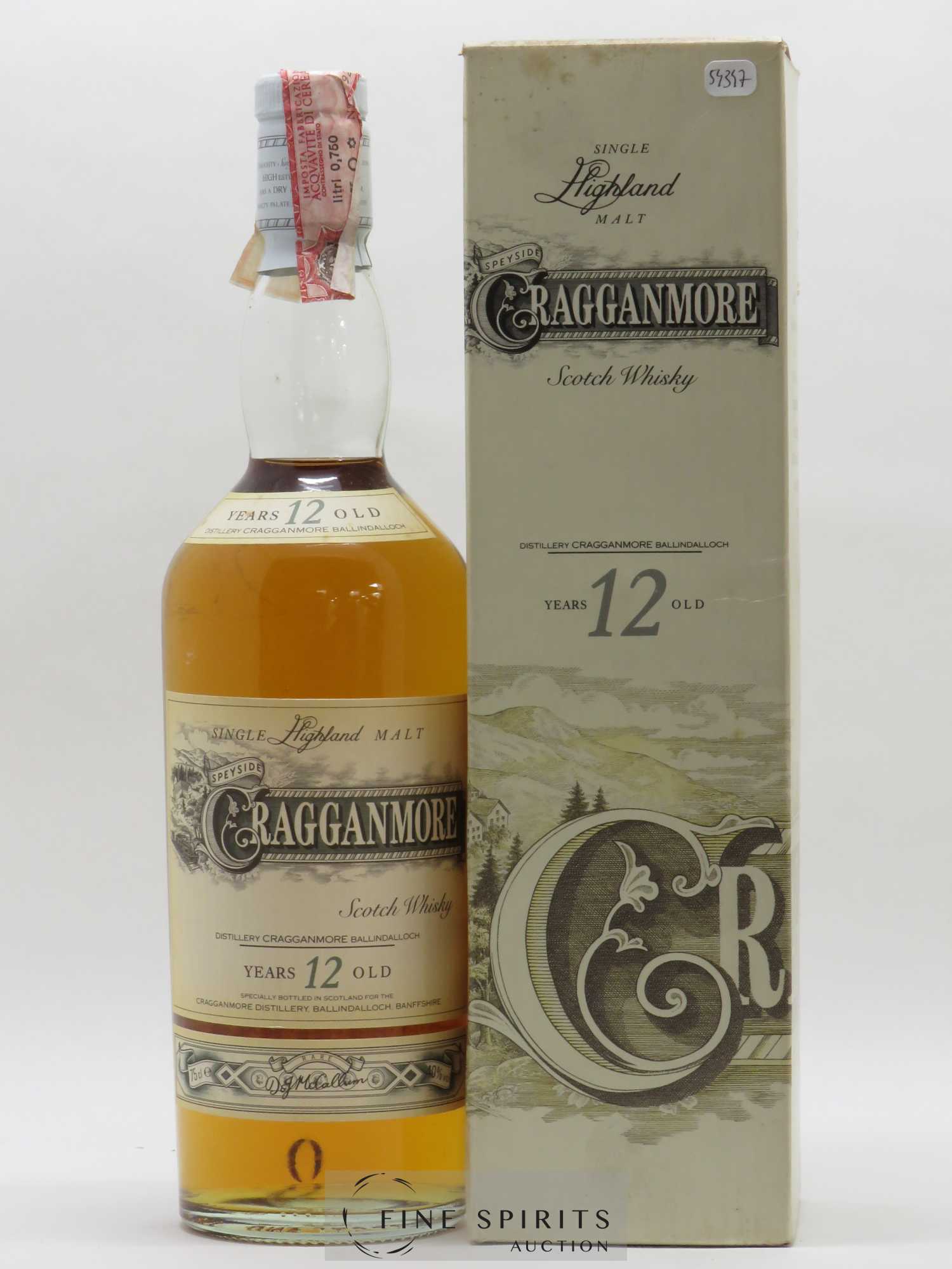 Cragganmore 12 years Of. Classic Malts - Lot de 1 bouteille - 0