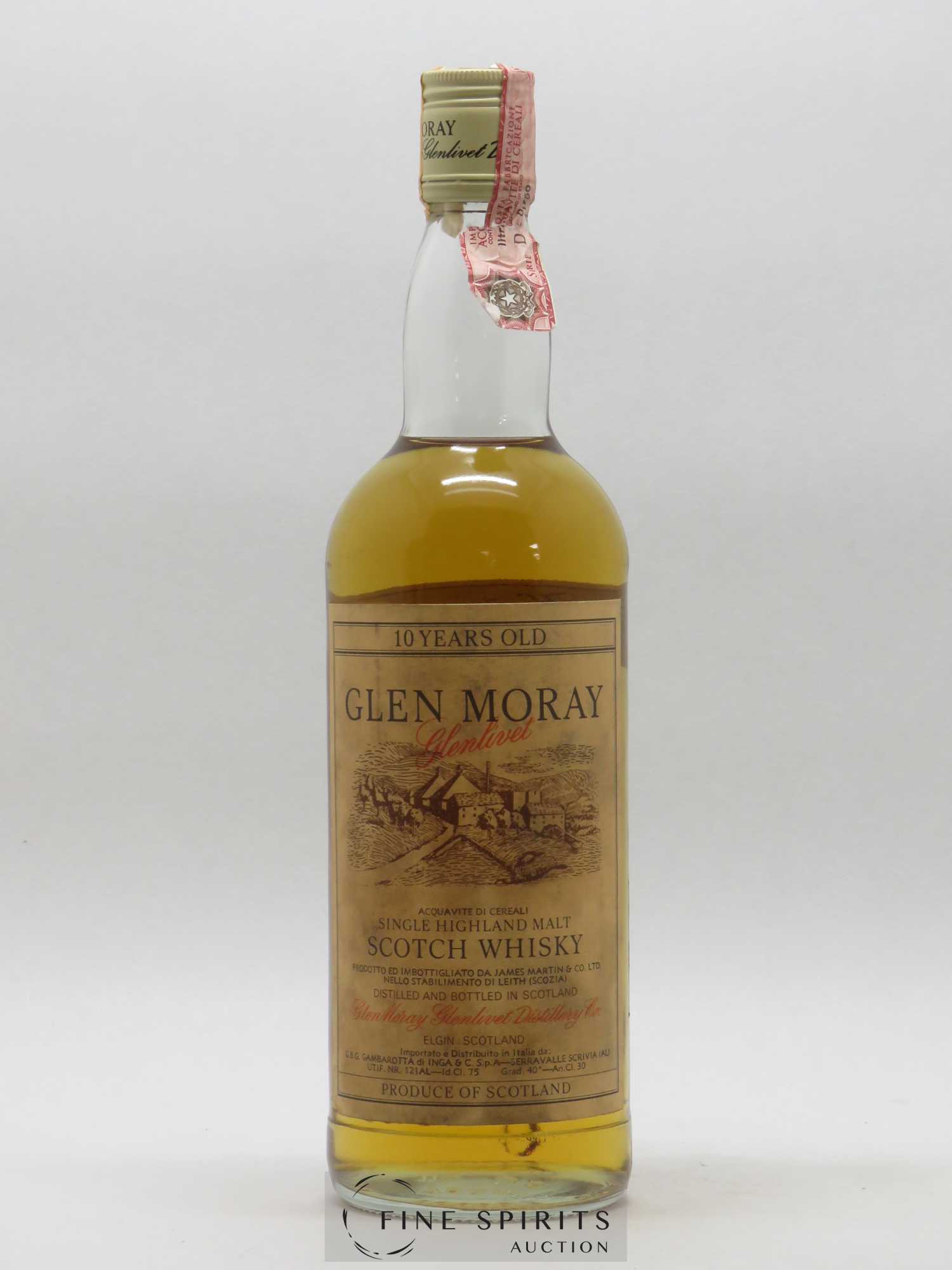 Glen Moray 10 years Of. Glen Moray Glenlivet - Lot de 1 bouteille - 1