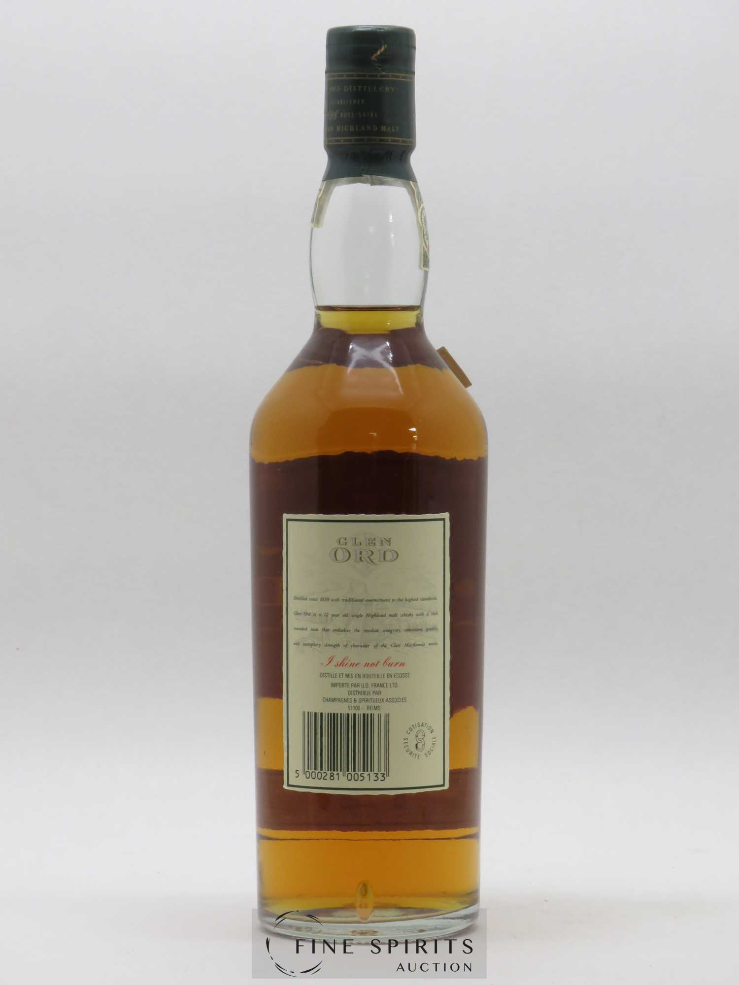 Glen Ord 12 years Of. - Lot de 1 bouteille - 2