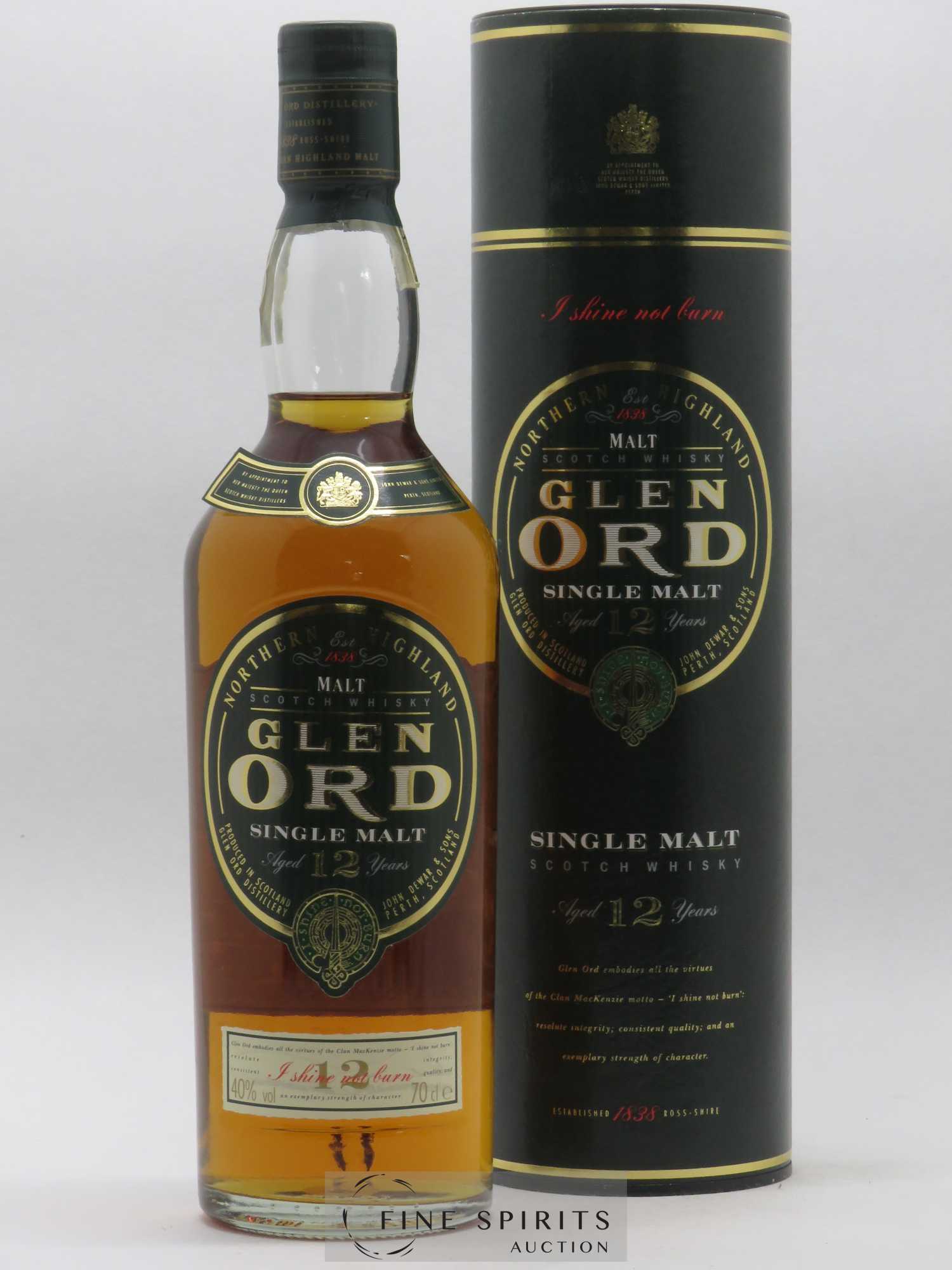 Glen Ord 12 years Of. - Lot de 1 bouteille - 0