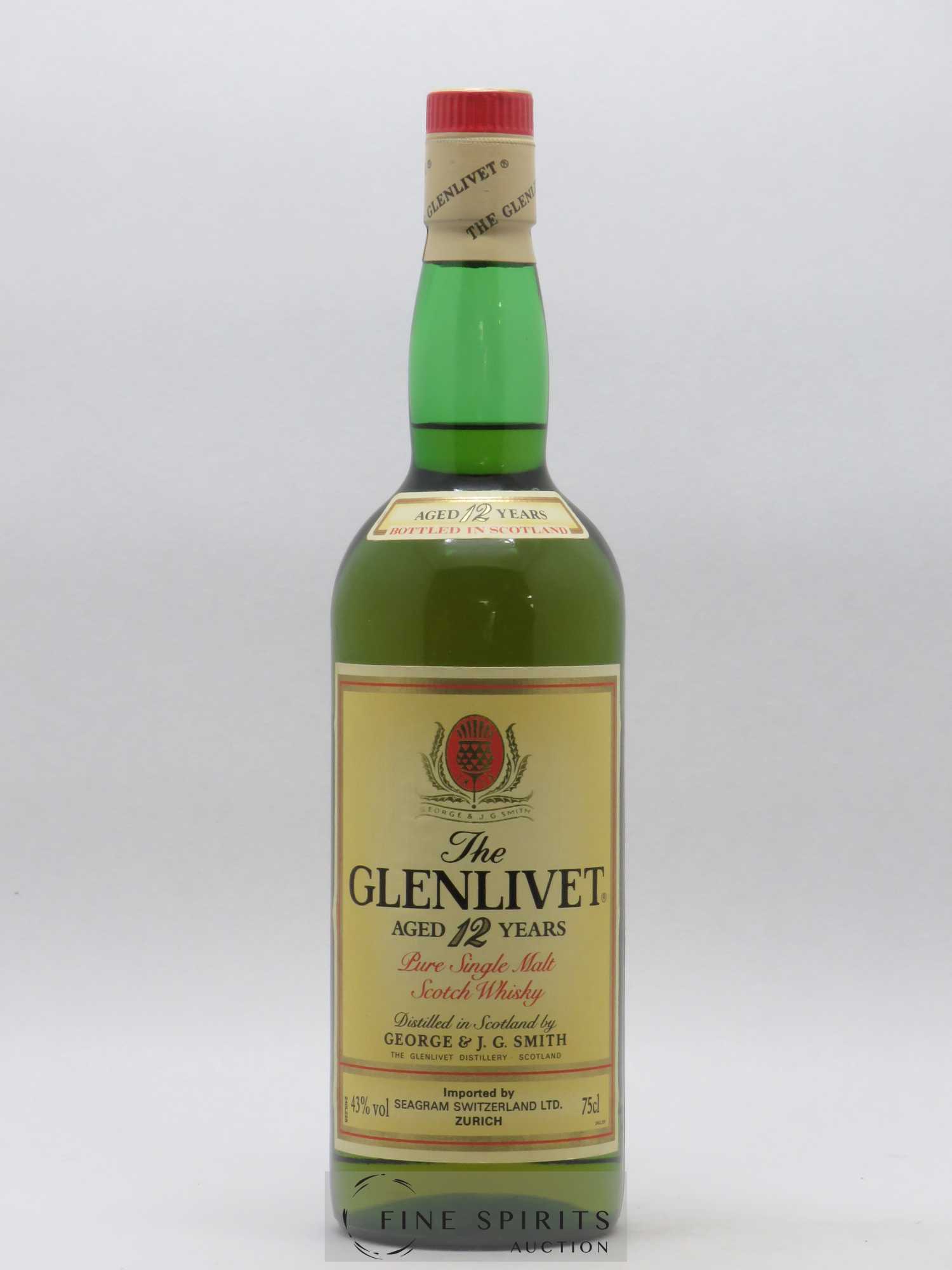 Glenlivet 12 years Of. Seagram - Lot de 1 bouteille - 0