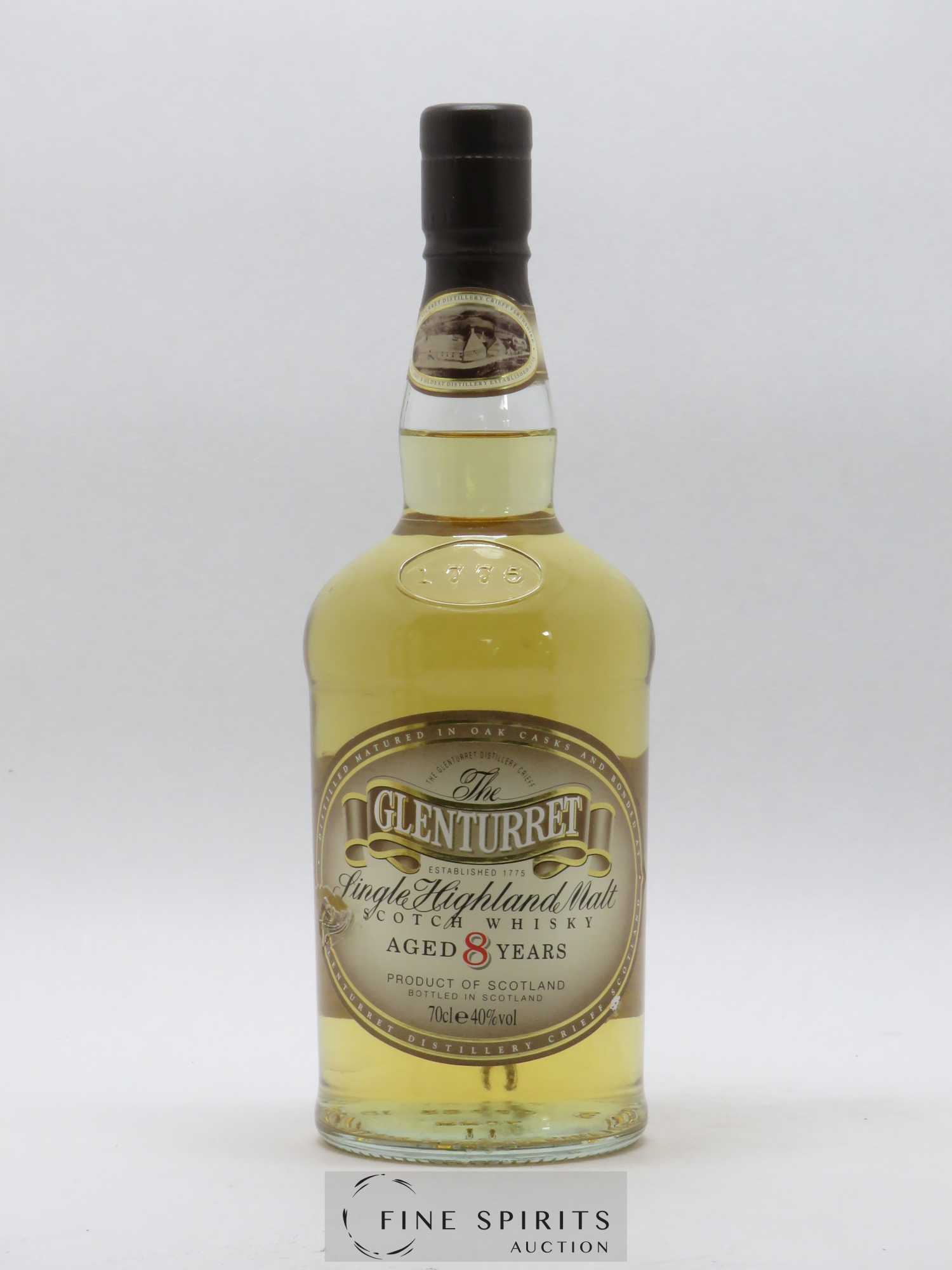 Glenturret 8 years Of. Single Highland Malt - Posten von 1 Flasche - 1