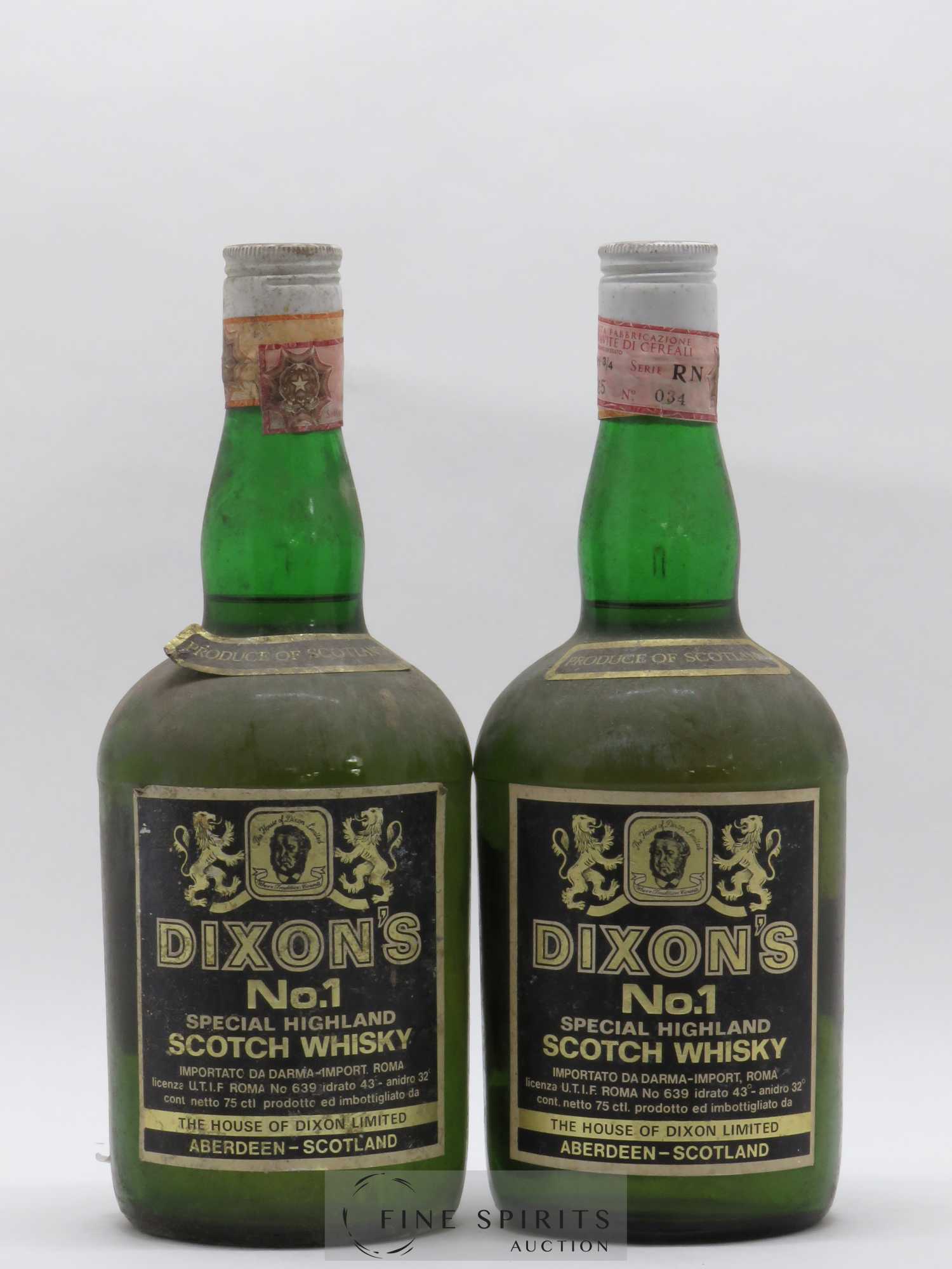 Dixon's Of. N.1 - Posten von 2 Flaschen - 0