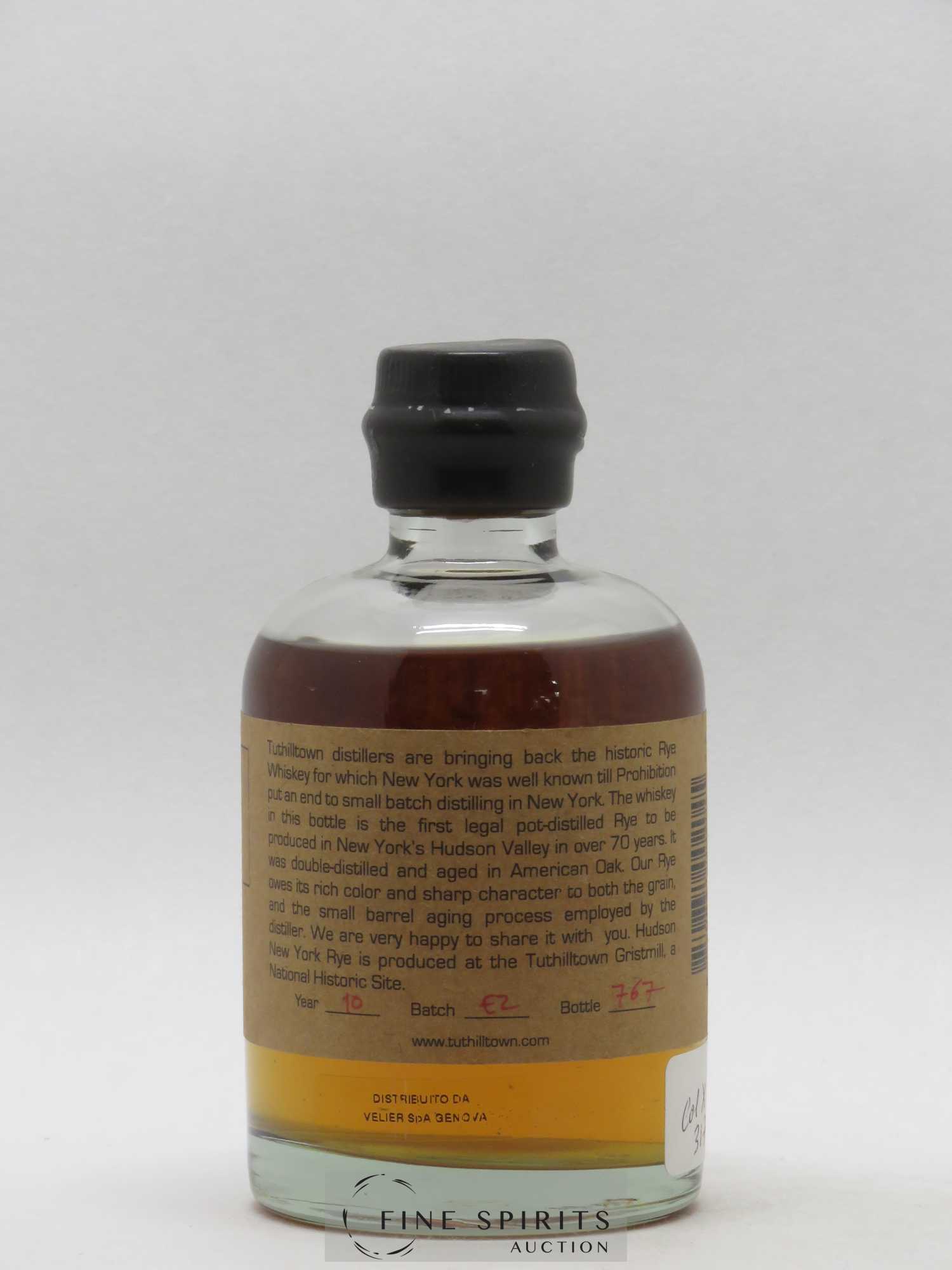 Hudson 2010 Of. Manhattan Rye Whisky Batch n°E2 Velier - Posten von 1 Demi-Flasche - 1