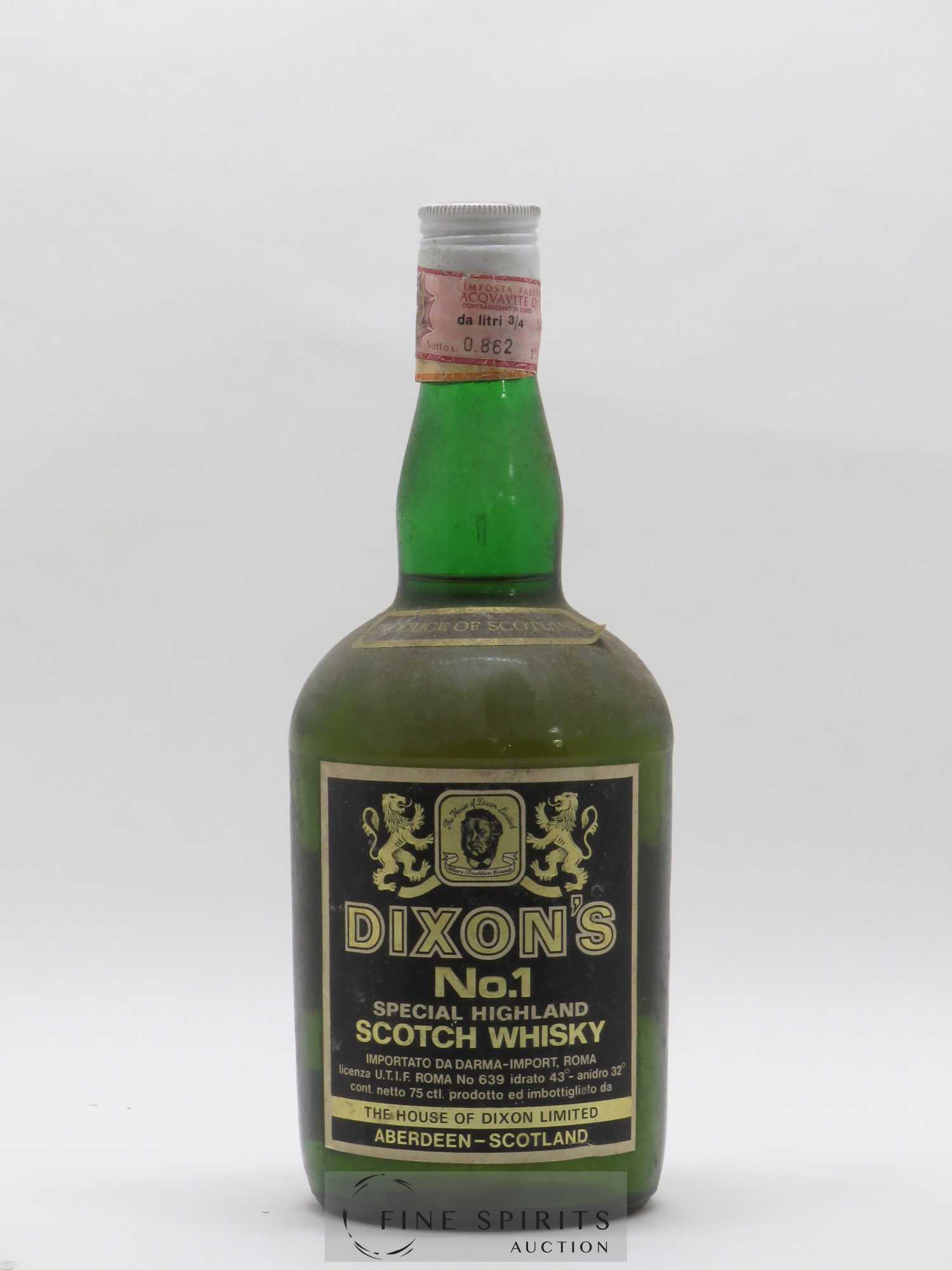 Dixon's Of. N.1 - Posten von 1 Flasche - 0