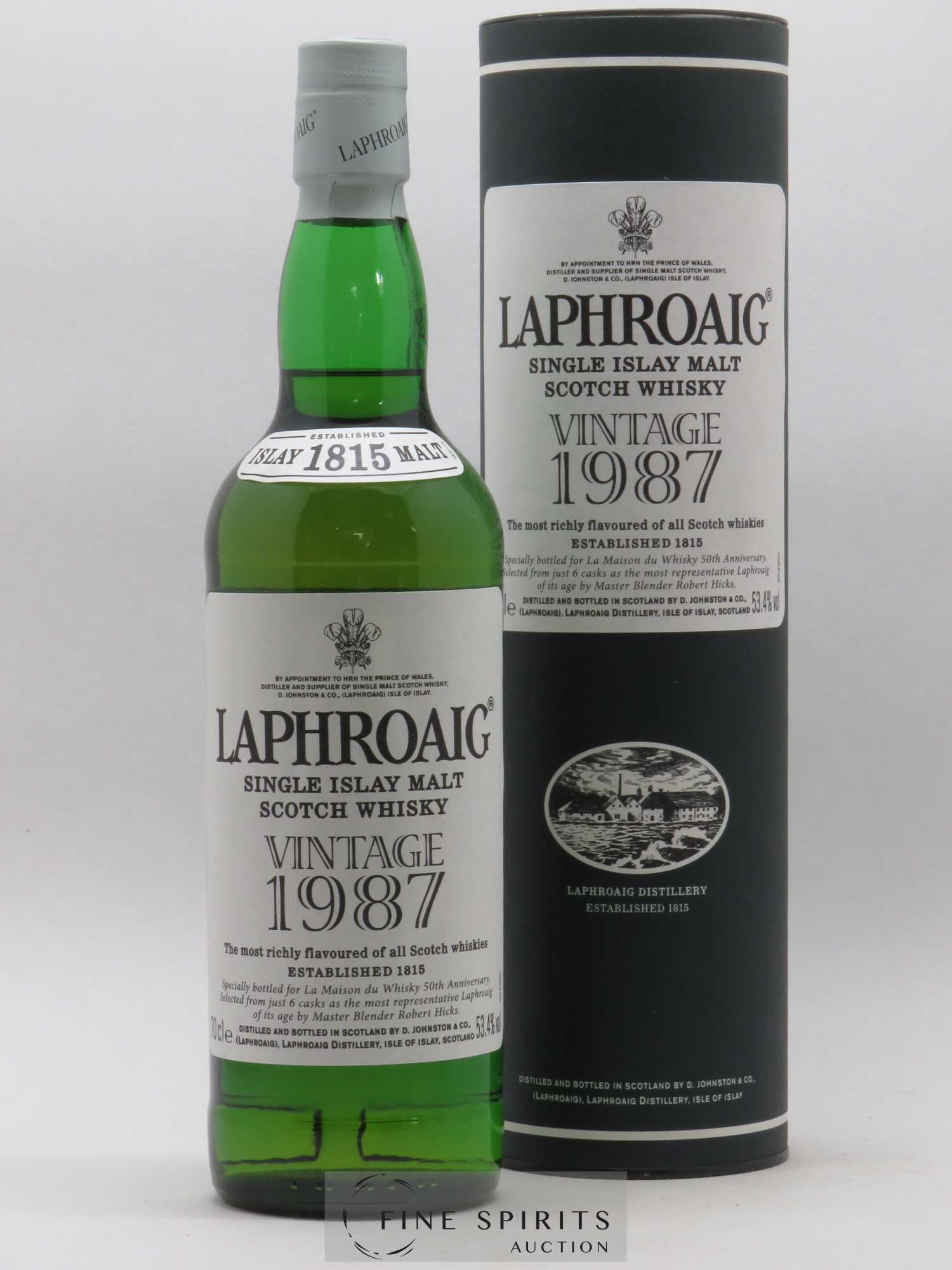 Laphroaig 1987 Of. LMDW 50th Anniversary Batch of 6 casks LMDW Vintage - Lot de 1 bouteille - 0