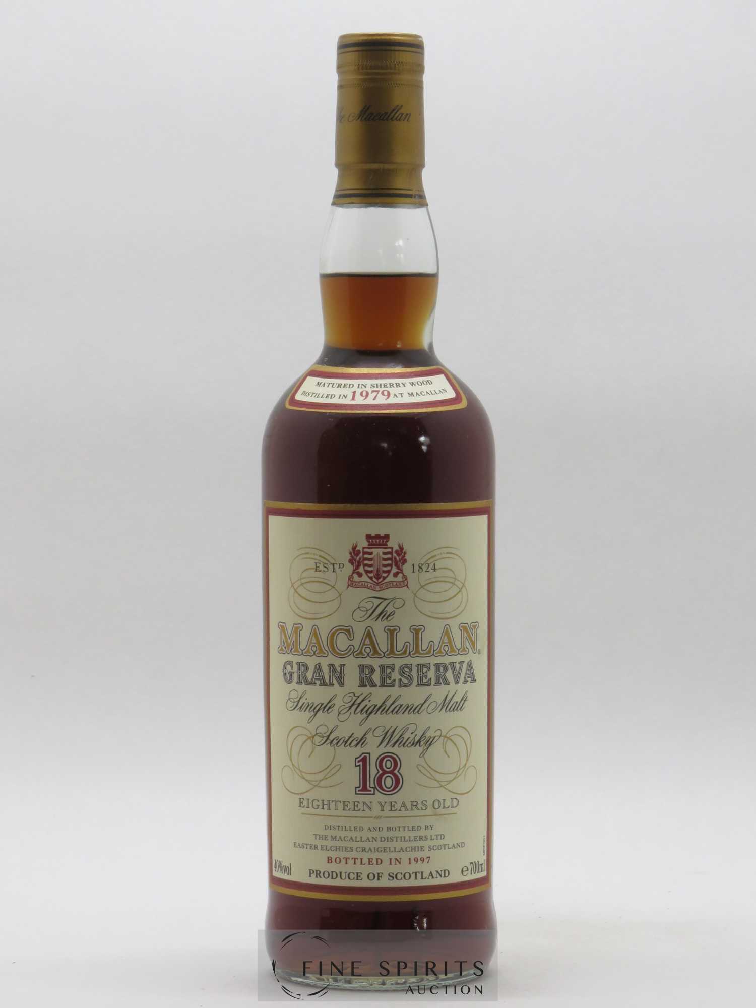Macallan (The) 18 years 1979 Of. Gran Reserva bottled 1997 - Lot de 1 bouteille - 1