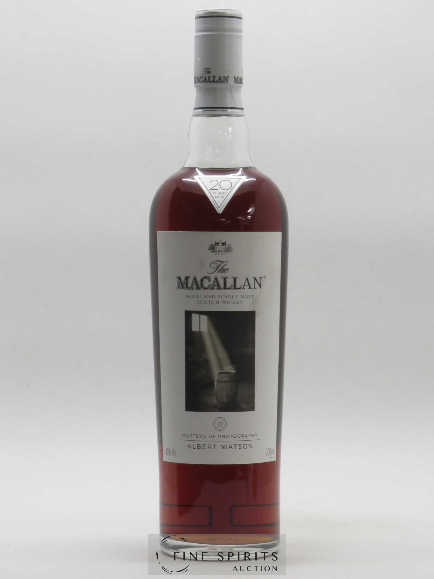 Macallan (The) 20 years Of. Albert Watson Edition Sherry Oak - Batch 1000 Bottles Master Of Photography n°2 - Lot of 1 bottle - 1