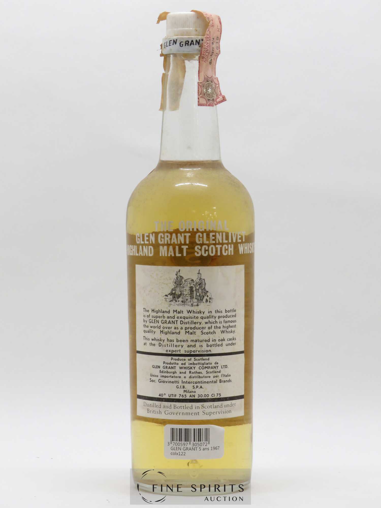 Glen Grant 5 years 1967 Of. - Lotto di 1 bottiglia - 1