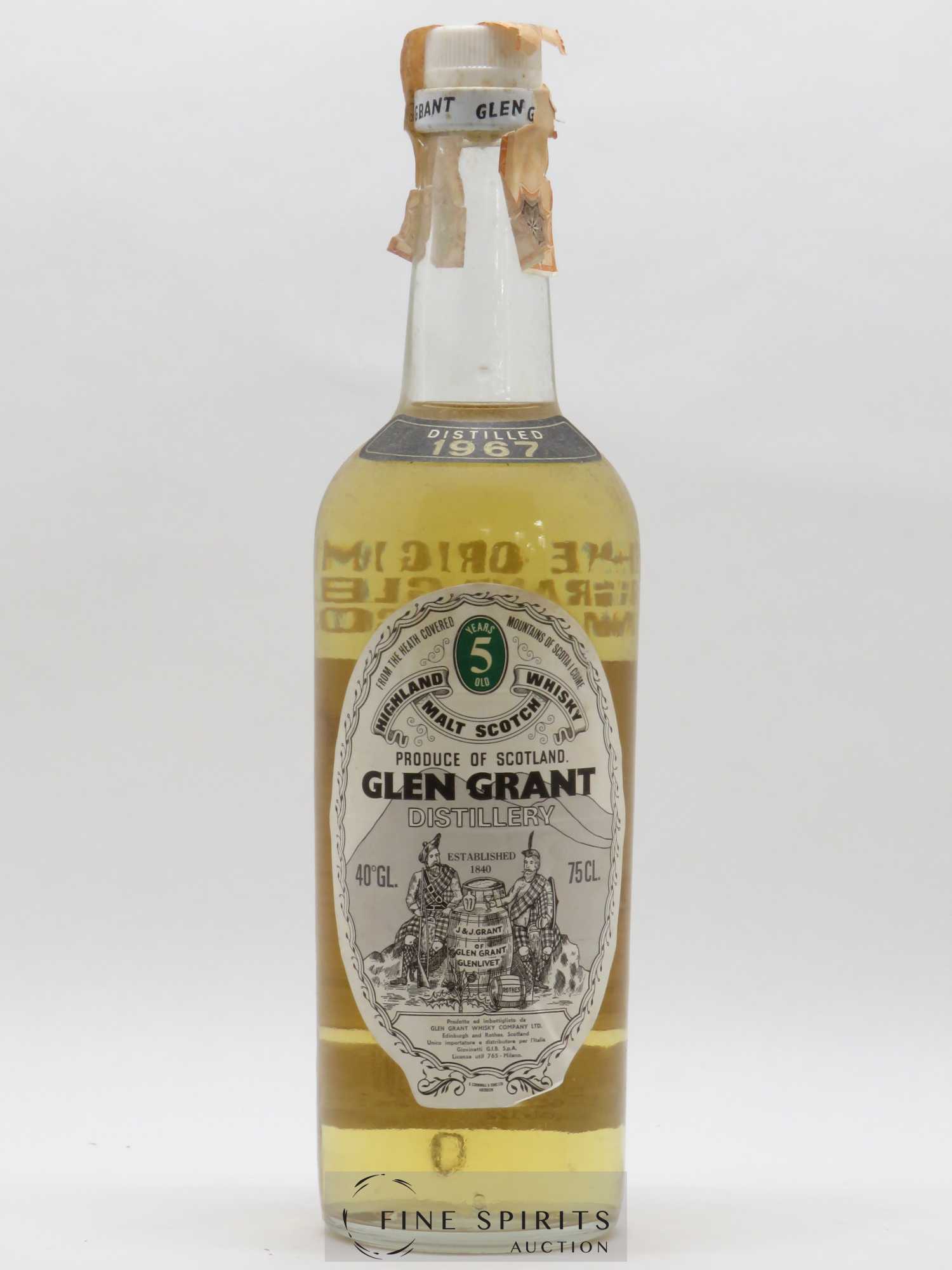 Glen Grant 5 years 1967 Of. - Lotto di 1 bottiglia - 0