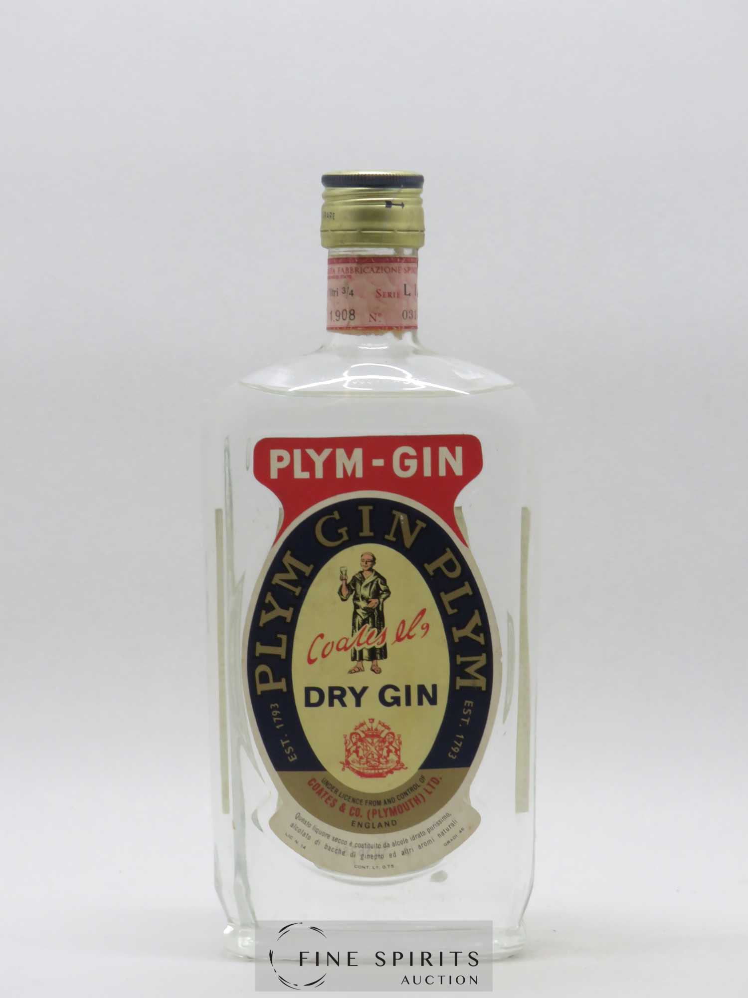Plym Of. Coates & Co Dry - Lot de 1 bouteille - 0