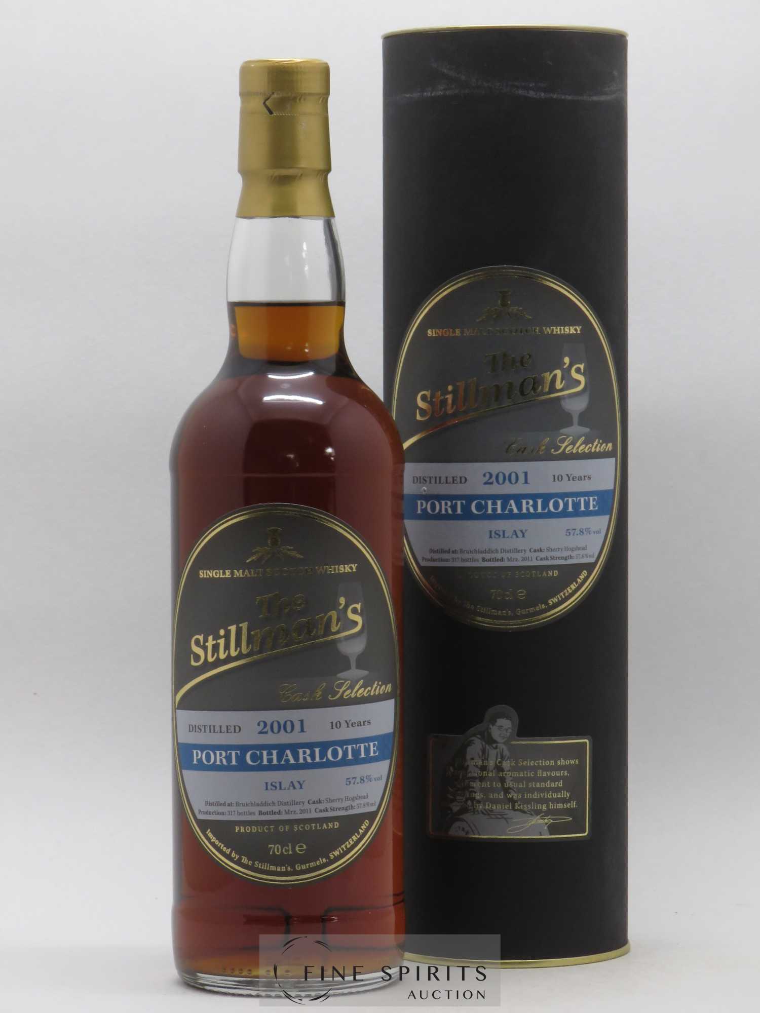 Port Charlotte 10 years 2001 The Stillman Sherry Hogshead Cask - bottled 2011 Cask Selection - Lot de 1 bouteille - 0
