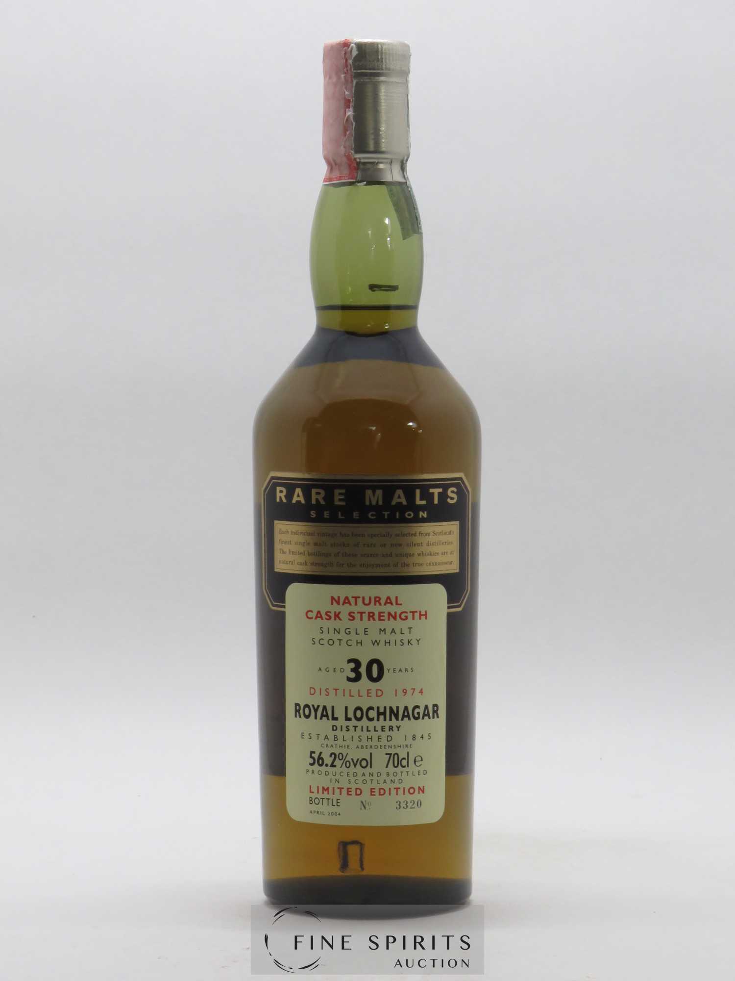 Royal Lochnagar 30 years 1974 Of. Rare Malts Selection Natural Cask Strengh - bottled 2004 Limited Edition - Lot de 1 bouteille - 1