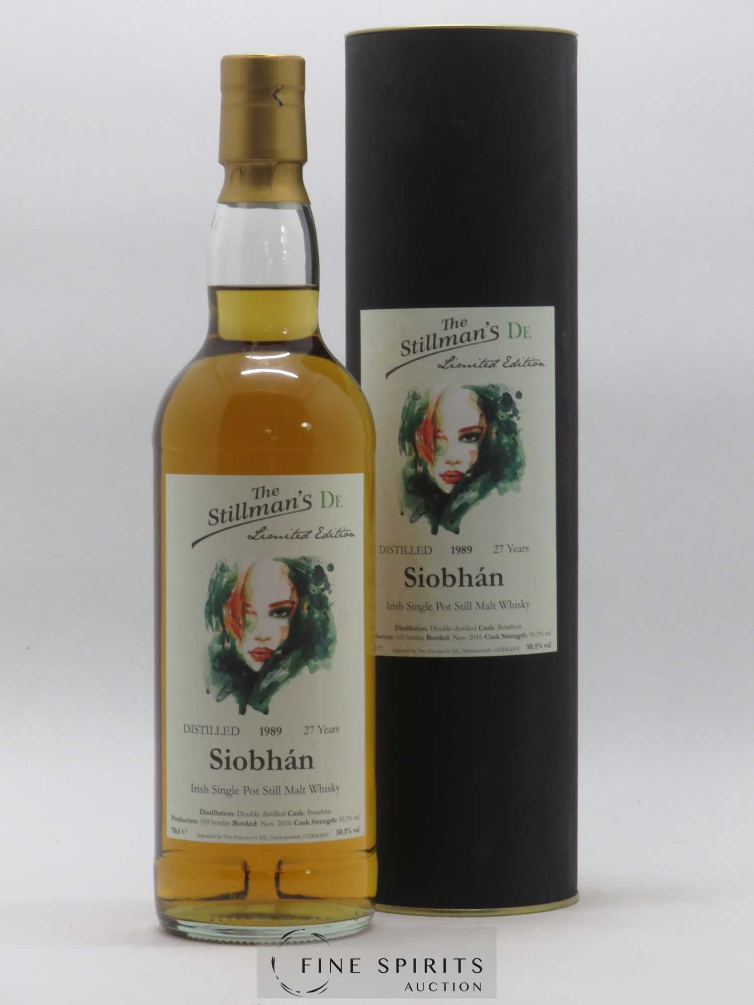 Siobhán 27 years 1989 The Stillman's DE Irish Single Pot Still Malt Whiskey Bourbon Cask - bottled 2016 Limited Edition - Lot de 1 bouteille - 0