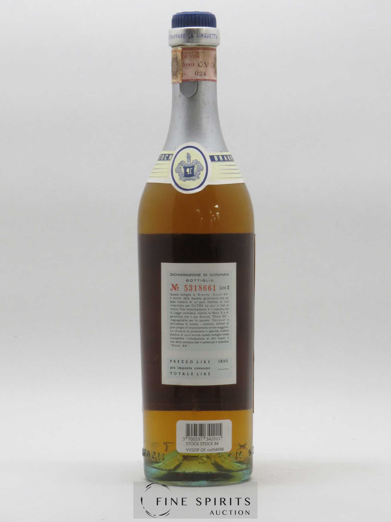 Stock Of. 84 - V.V.S.O.P. Serie D (sans prix de réserve) - Lot de 1 bouteille - 1