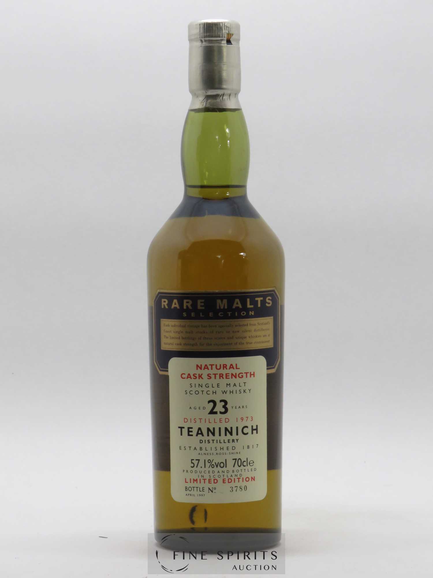 Teaninich 23 years 1973 Of. Rare Malts Selection Natural Cask Strengh - bottled 1997 Limited Edition - Lot de 1 bouteille - 1