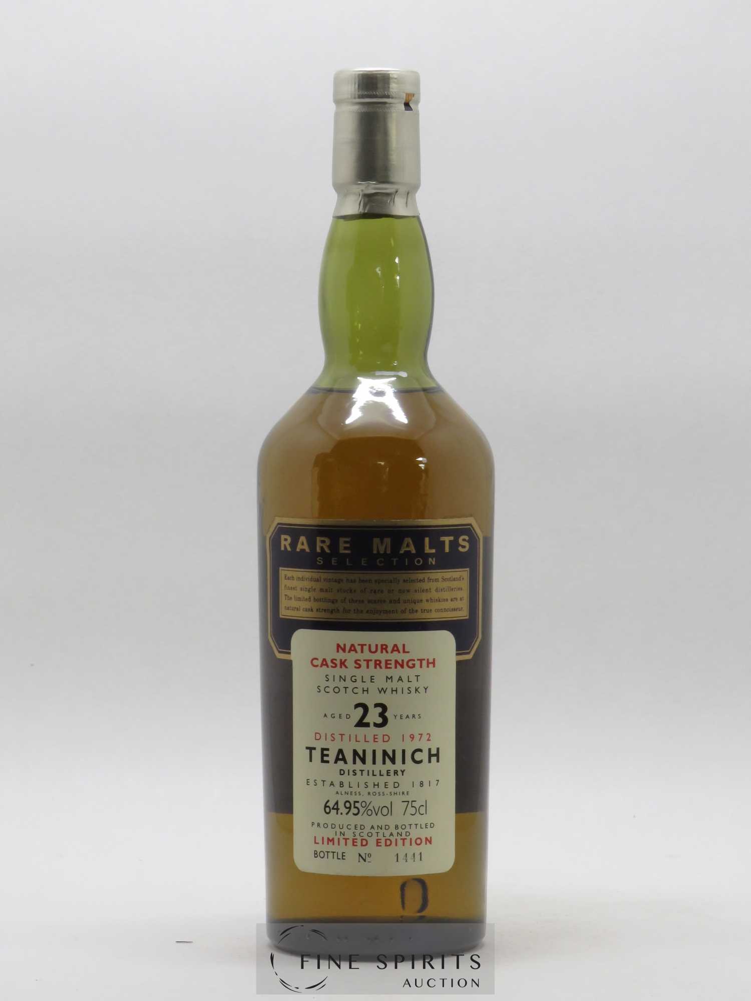 Teaninich 23 years 1972 Of. Rare Malts Selection Natural Cask Strengh Limited Edition - Lot de 1 bouteille - 1