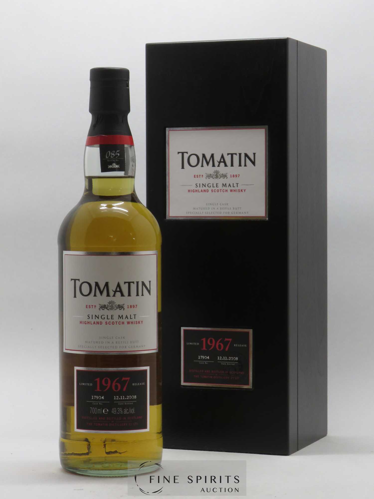 Tomatin 1967 Of. Single Cask n°17904 - bottled 2008 Specially Selected for Germany Limited Release - Lot de 1 bouteille - 0