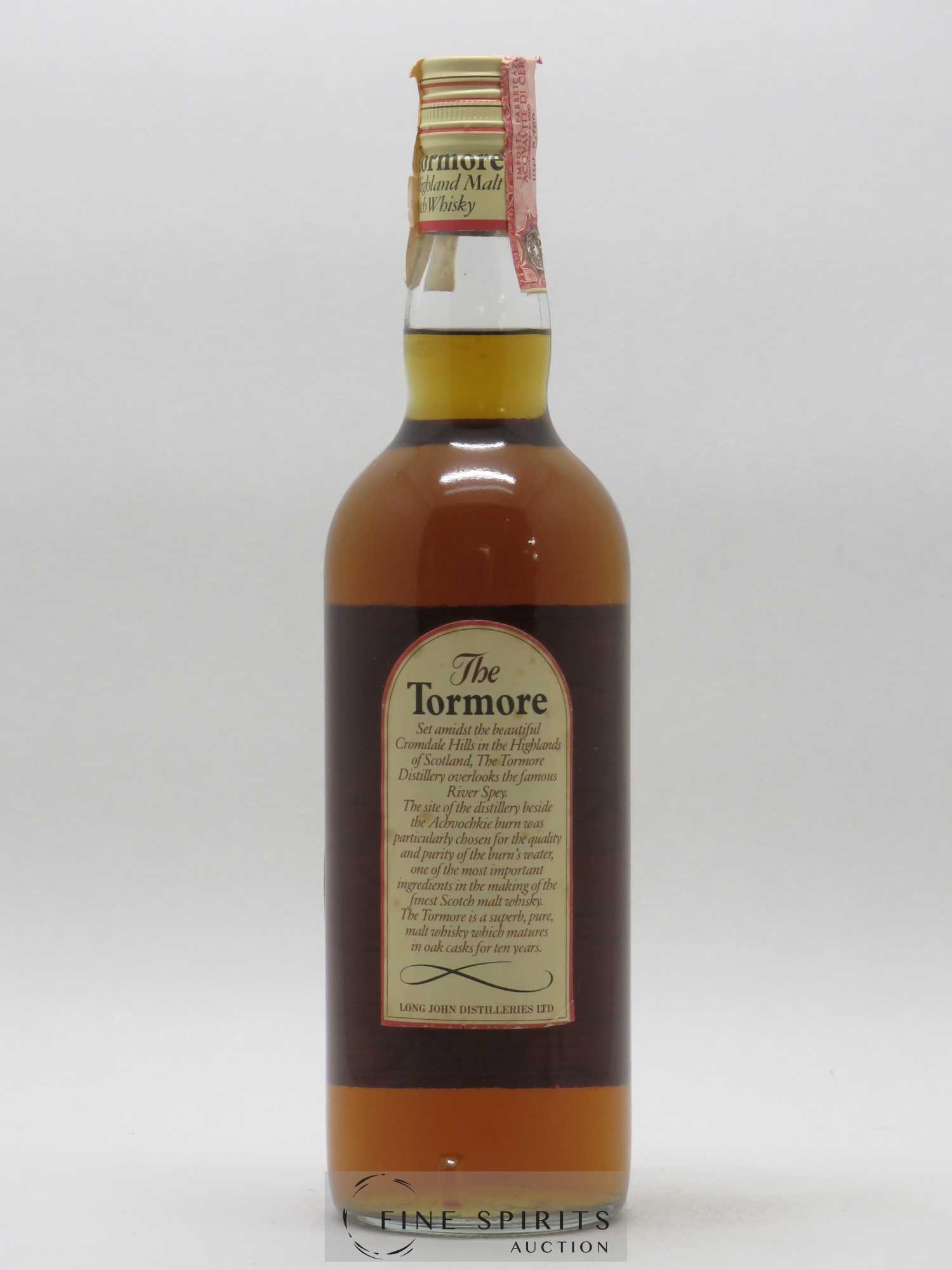 Tormore 10 years Long John - Lot de 1 bouteille - 1