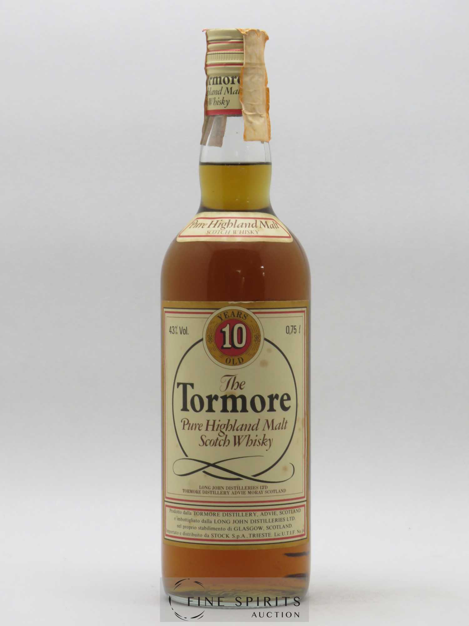 Tormore 10 years Long John - Lot de 1 bouteille - 0