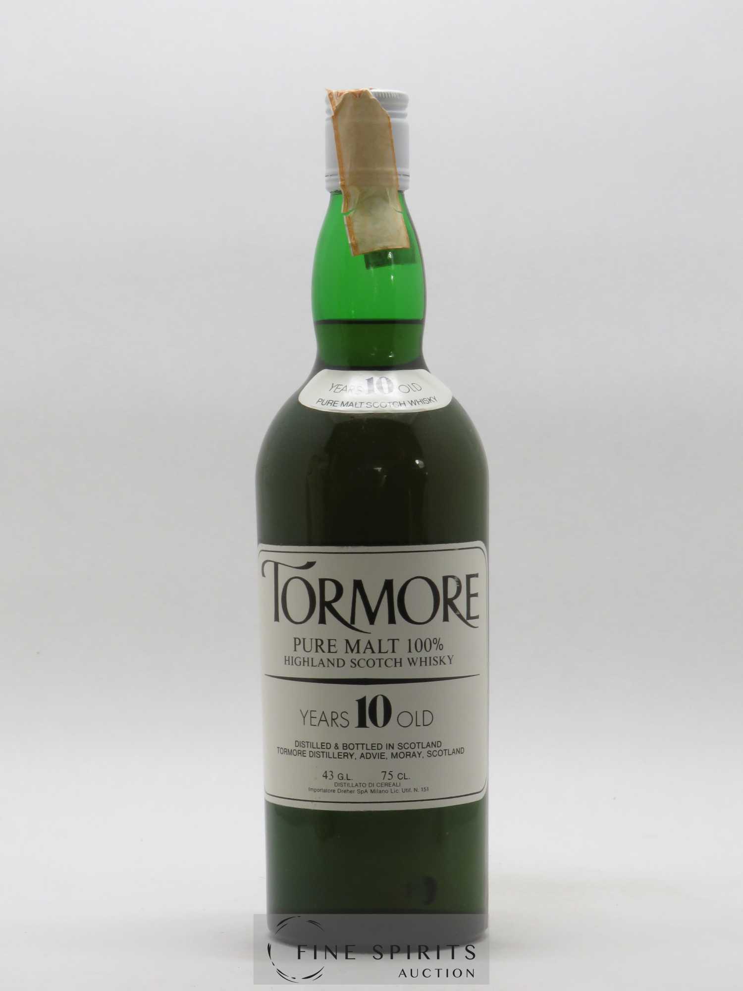 Tormore 10 years Of. Dreher Spa - Lot of 1 bottle - 1