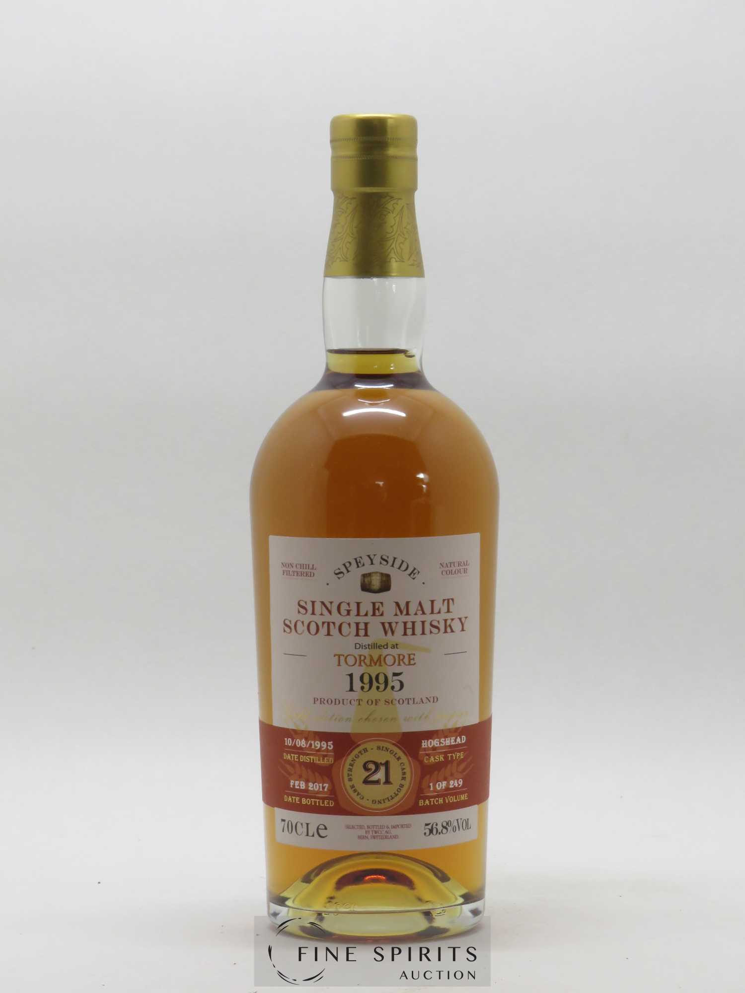 Tormore 21 years 1995 The Whisky Cask Compagny Hogshead Cask - bottled 2017 - Lot de 1 bouteille - 1